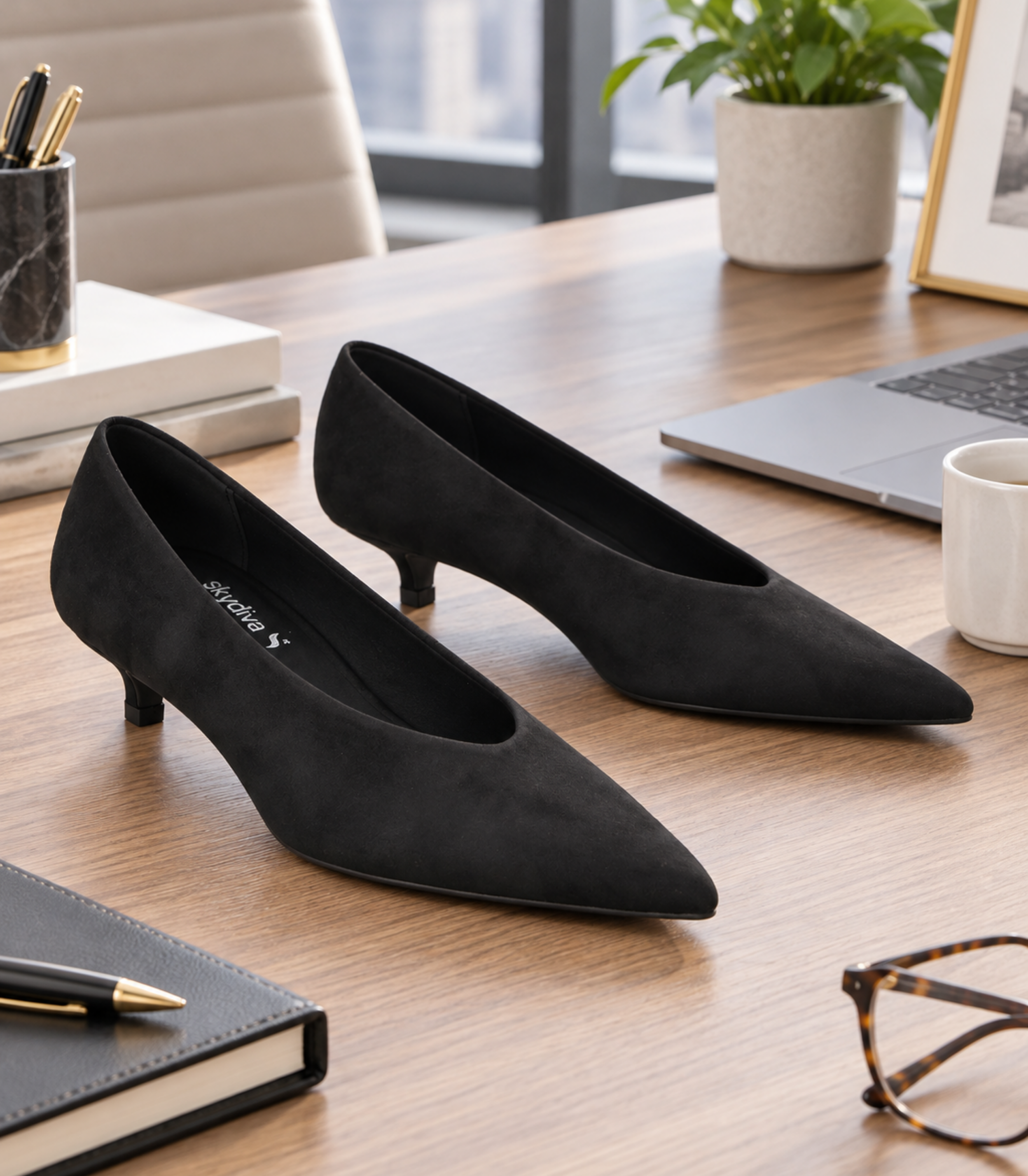Zapatos de Tacón SKYDIVA Classy para mujer en color Negro