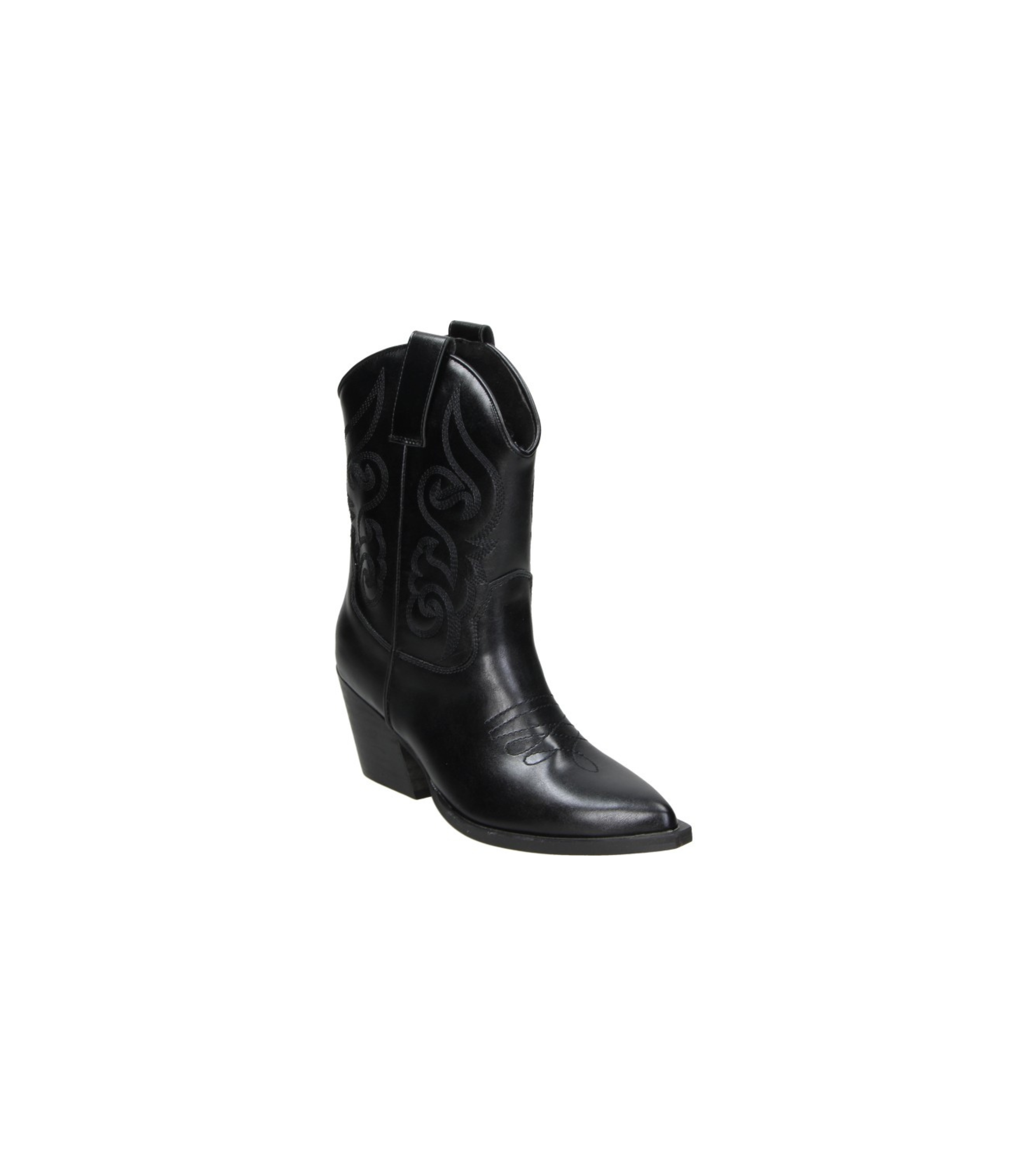 Botines cowboy con tacón Skydiva CUTIE negros para mujer