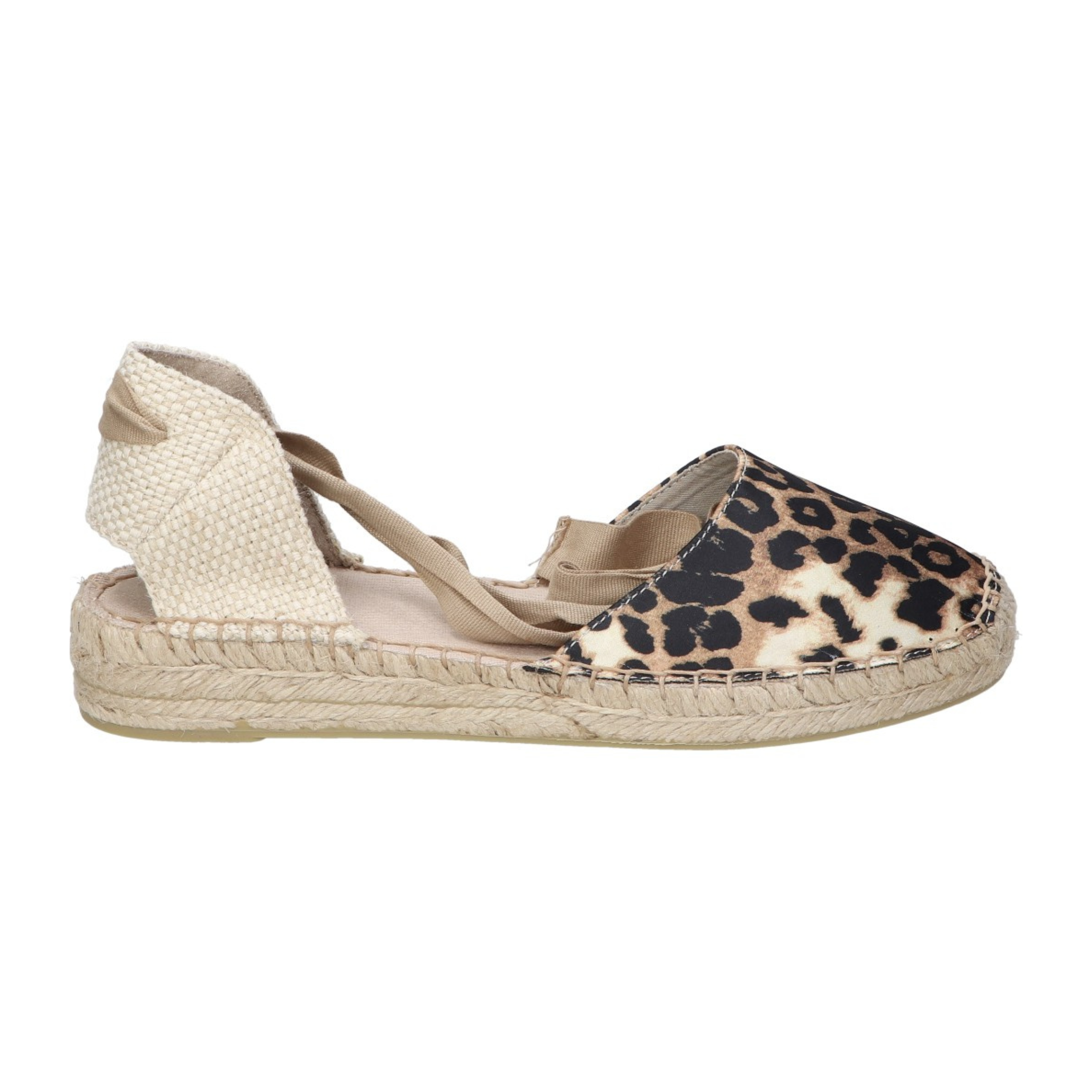 Alpargatas planas para mujer SKYDIVA BESTY con estampado de leopardo, vista lateral derecha