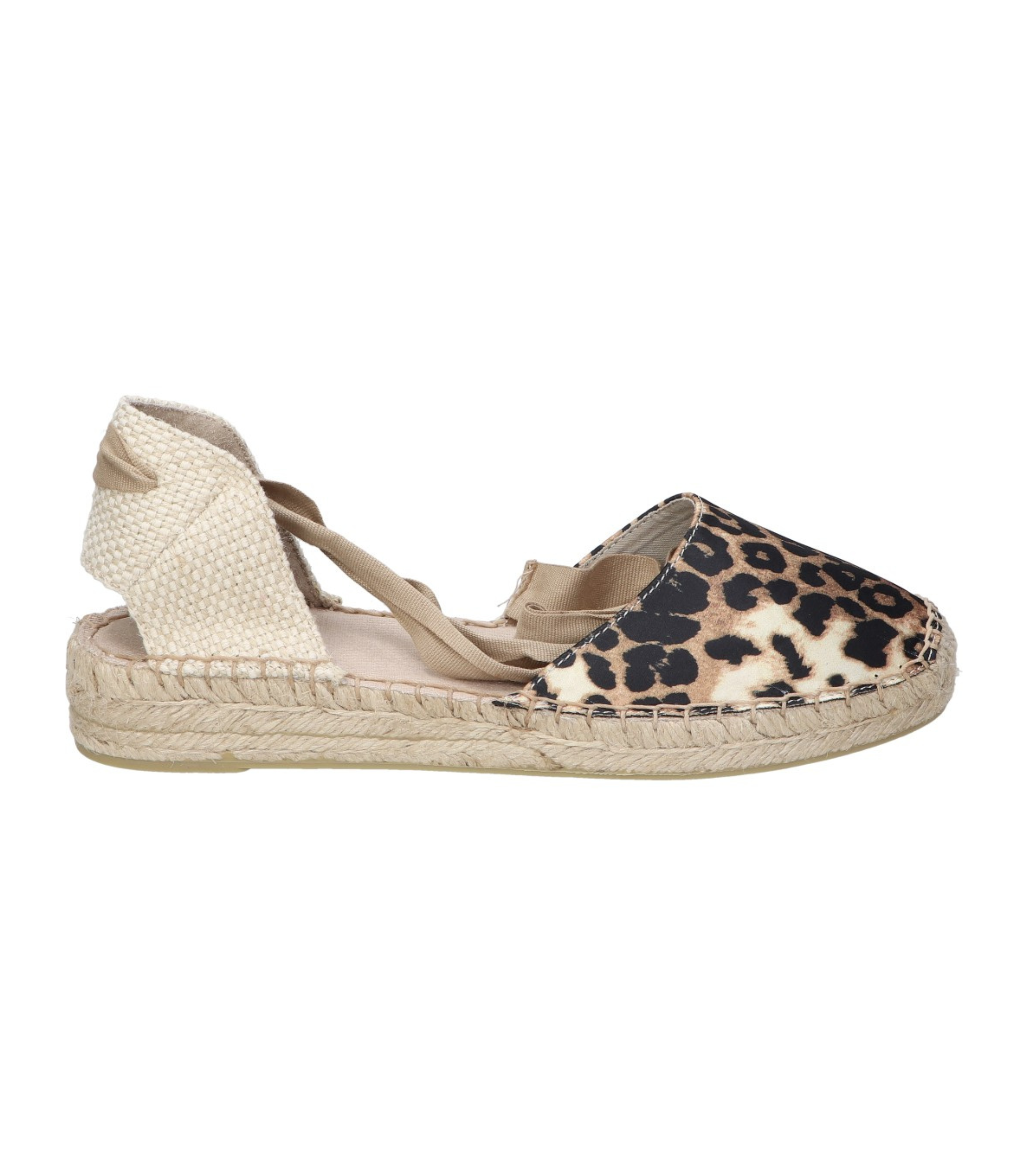 Alpargatas planas para mujer SKYDIVA BESTY con estampado de leopardo, vista lateral derecha
