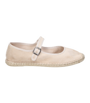 Merceditas planas para mujer SKYDIVA LA-QUE-SO en color beige, vista lateral derecha