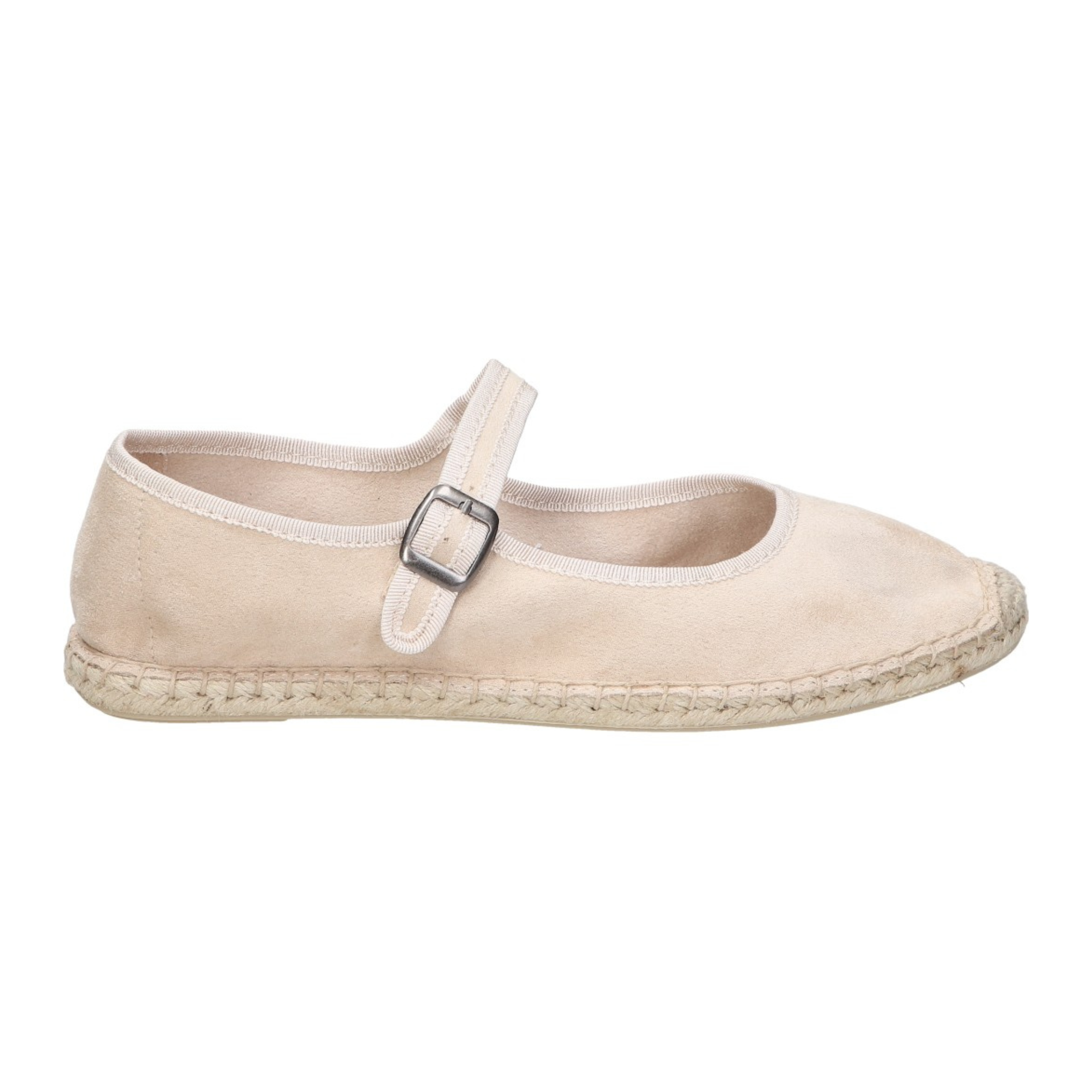 Merceditas planas para mujer SKYDIVA LA-QUE-SO en color beige, vista lateral derecha