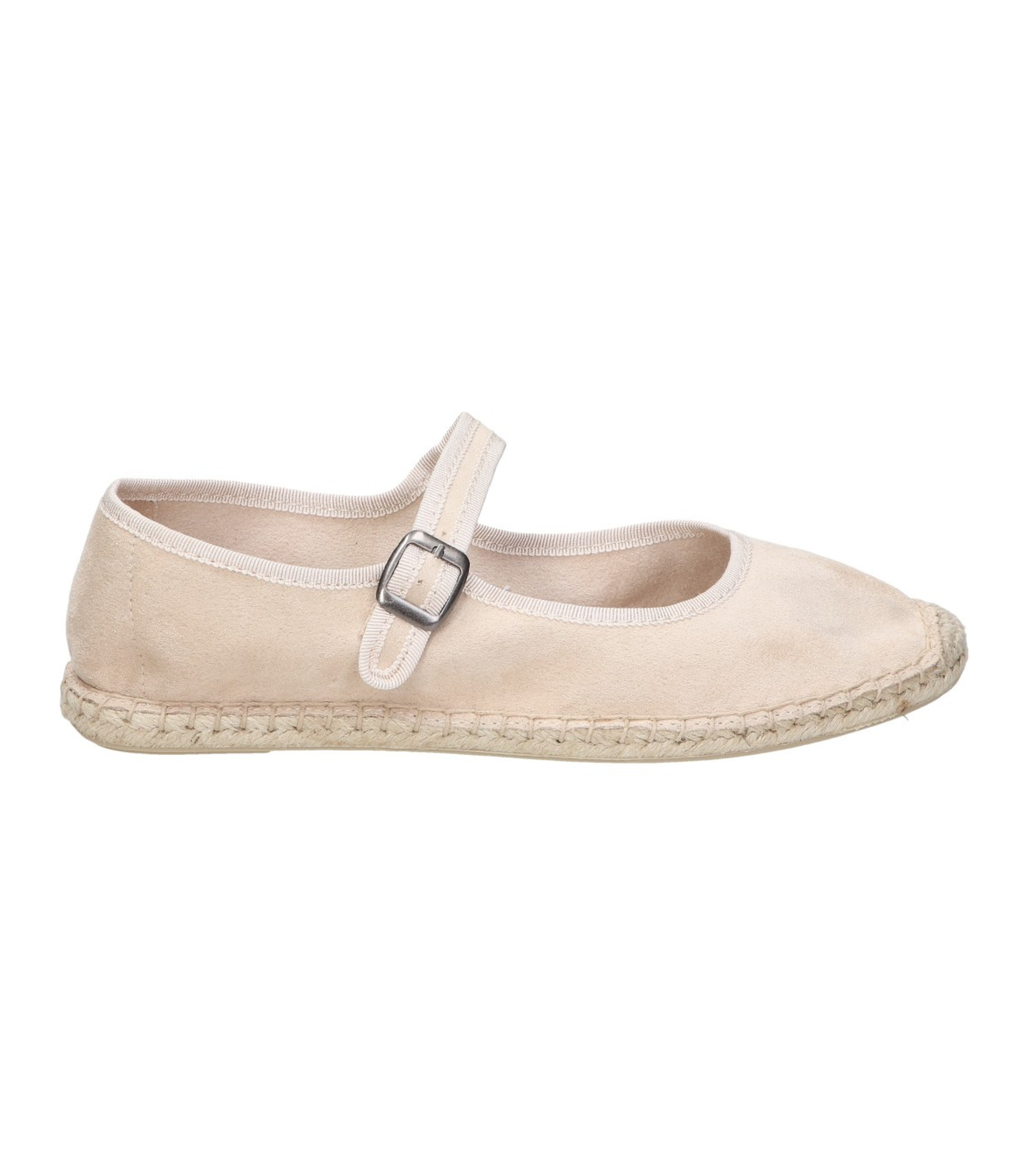 Merceditas planas para mujer SKYDIVA LA-QUE-SO en color beige, vista lateral derecha