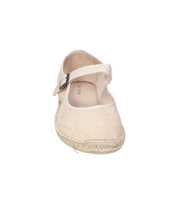 Merceditas planas para mujer SKYDIVA LA-QUE-SO en color beige, vista frontal
