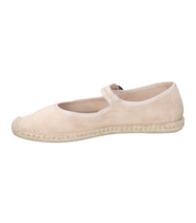 Merceditas planas para mujer SKYDIVA LA-QUE-SO en color beige, vista lateral izquierda