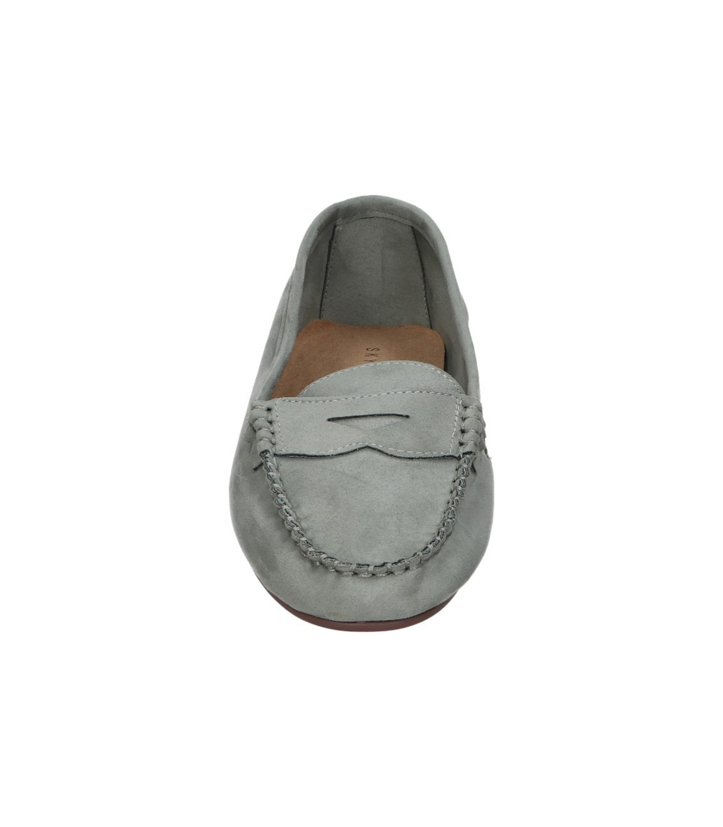 Mocasines para mujer SKYDIVA NPC en color verde,  vista frontal
