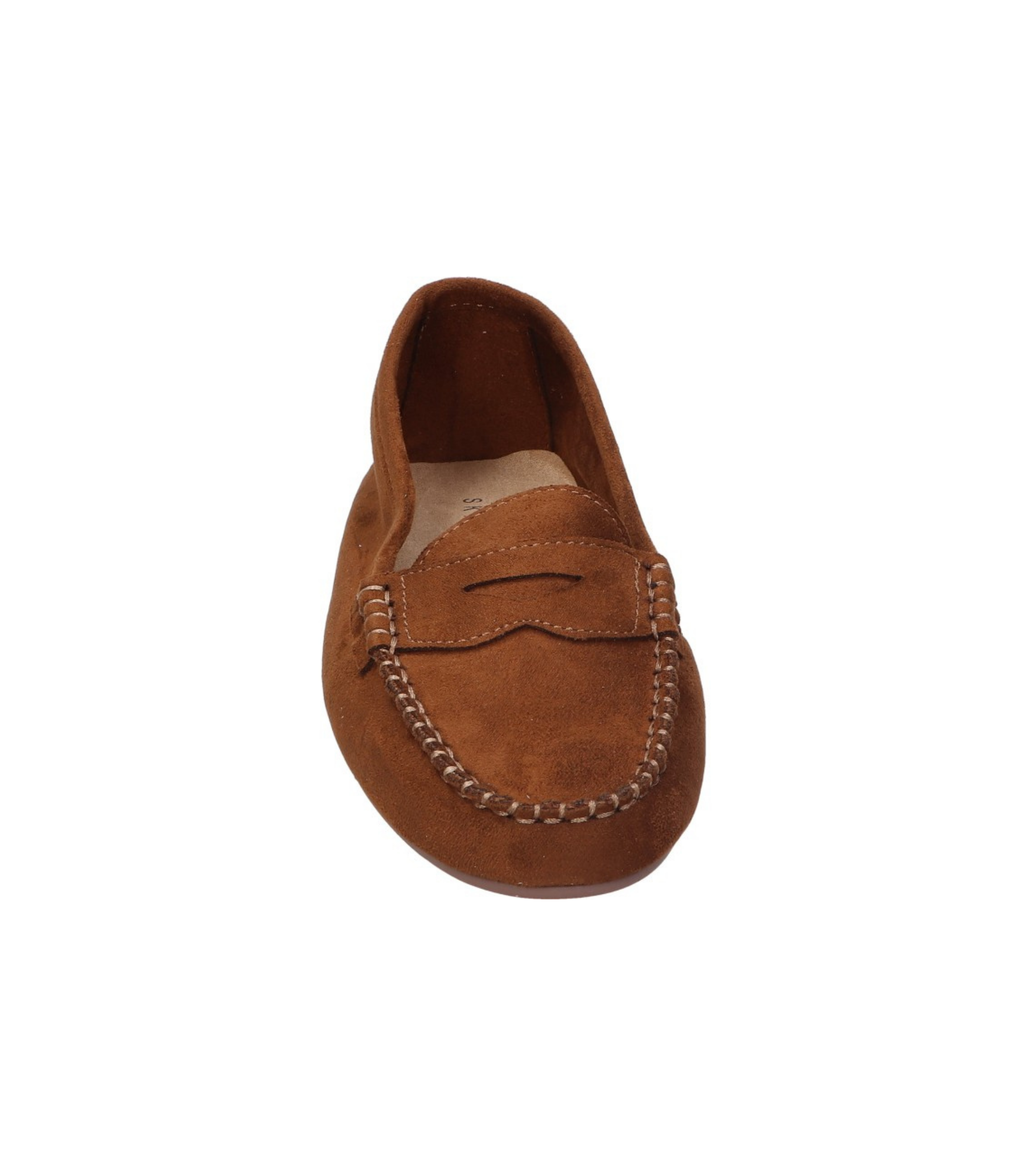 Mocasines para mujer SKYDIVA NPC en color marrón, vista frontal
