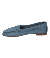 Mocasines para mujer SKYDIVA NPC en color azul, vista lateral izquierda