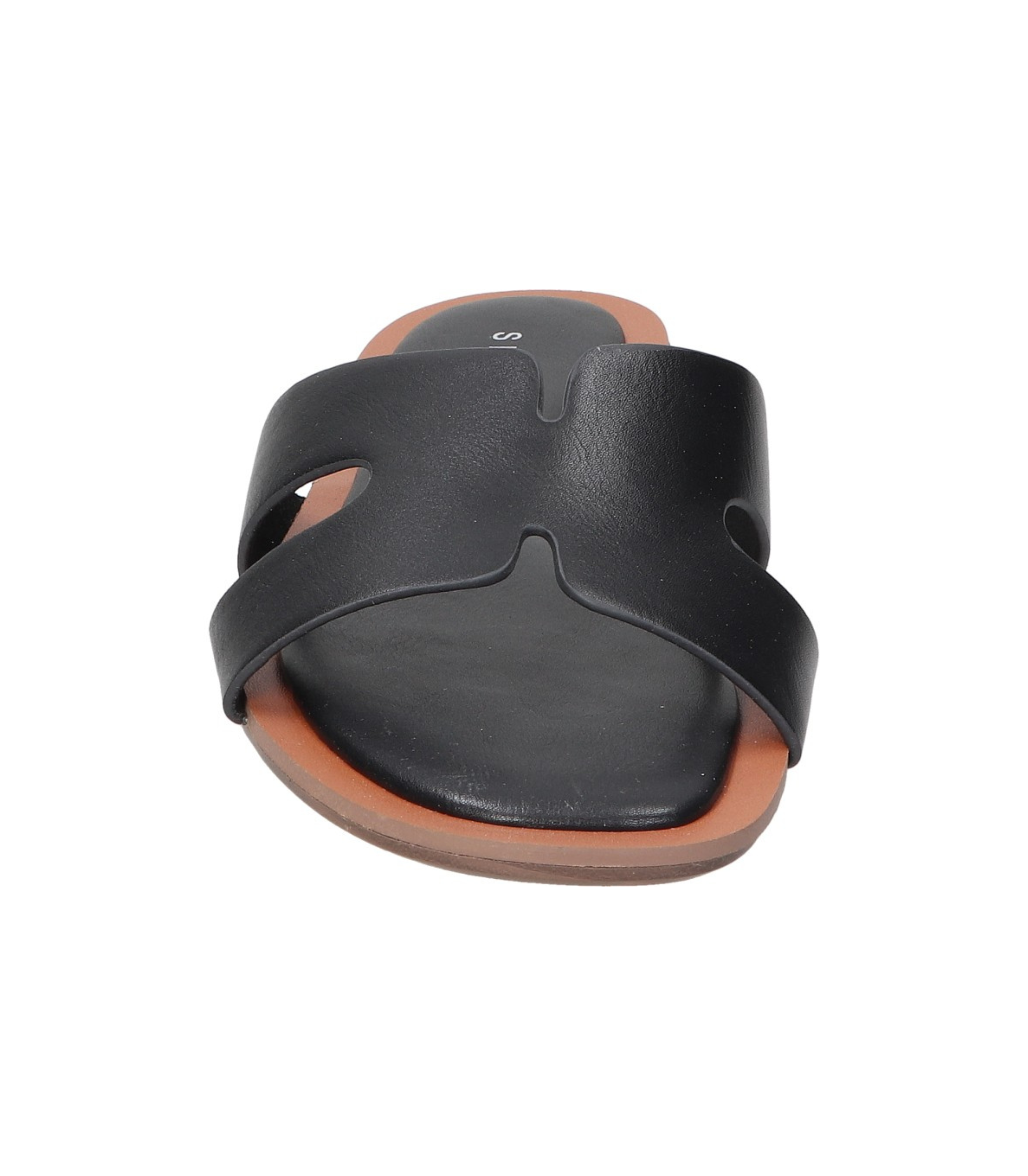 Sandalias planas para mujer SKYDIVA CHILL en color negro, vista frontal