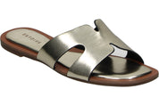 Sandalias doradas planas para mujer SKYDIVA CHILL