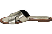 Sandalias doradas planas para mujer SKYDIVA CHILL