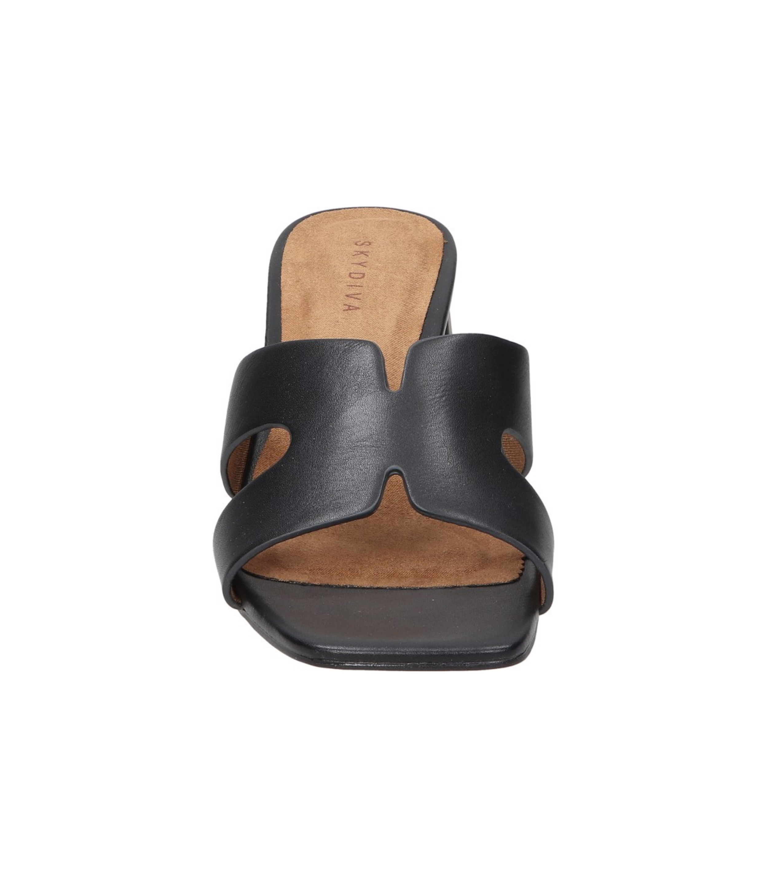 Sandalias de tacón para mujer SKYDIVA MOOD en color negro, vista frontal