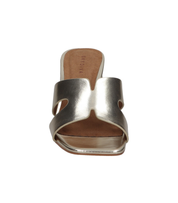 Sandalias de tacón para mujer SKYDIVA MOOD en color plata, vista frontal
