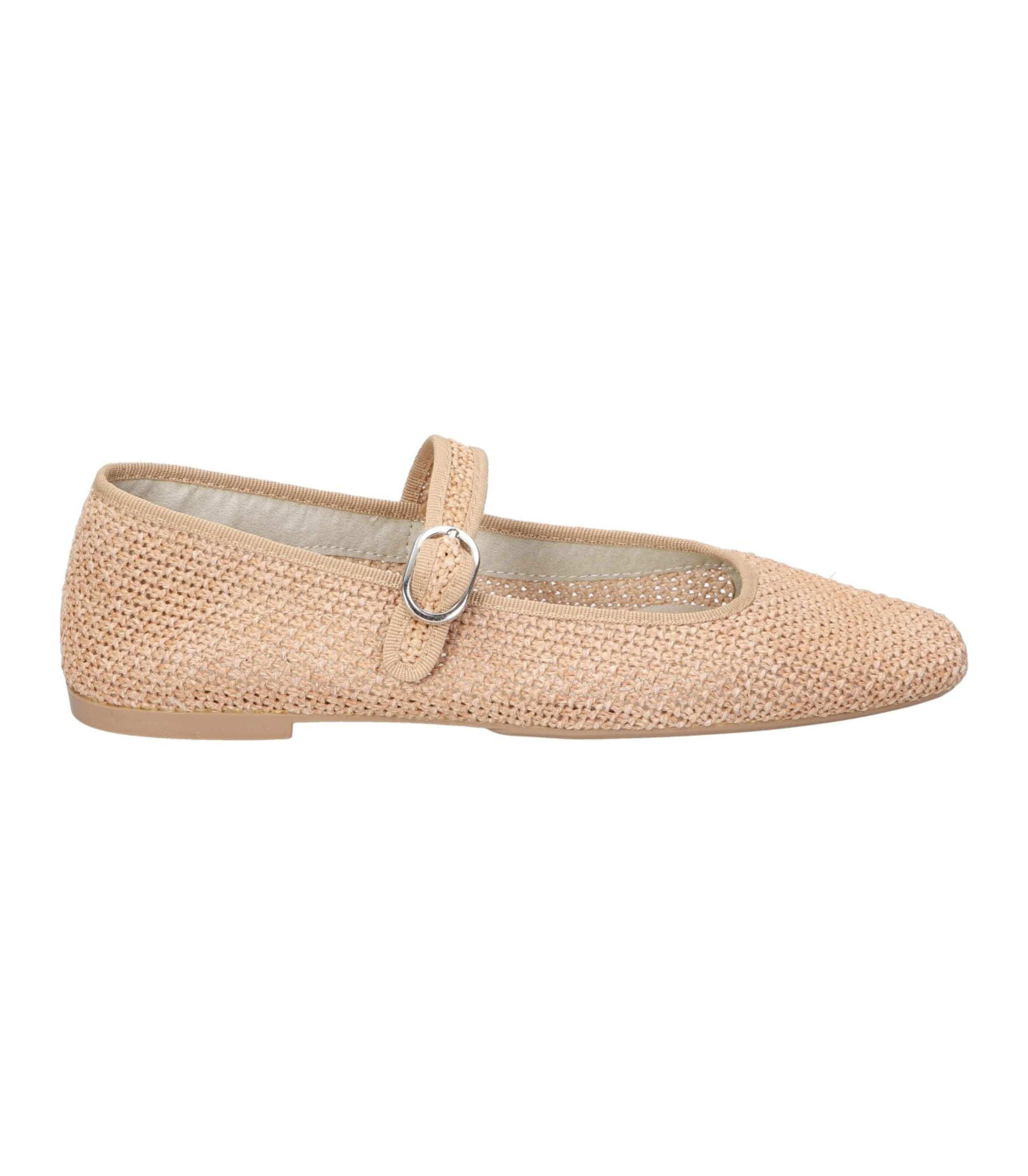 Merceditas planas para mujer SKYDIVA ICONIC en color beige, vista lateral derecha