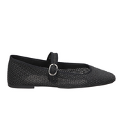 Merceditas planas para mujer SKYDIVA ICONIC en color negro, vista lateral derecha