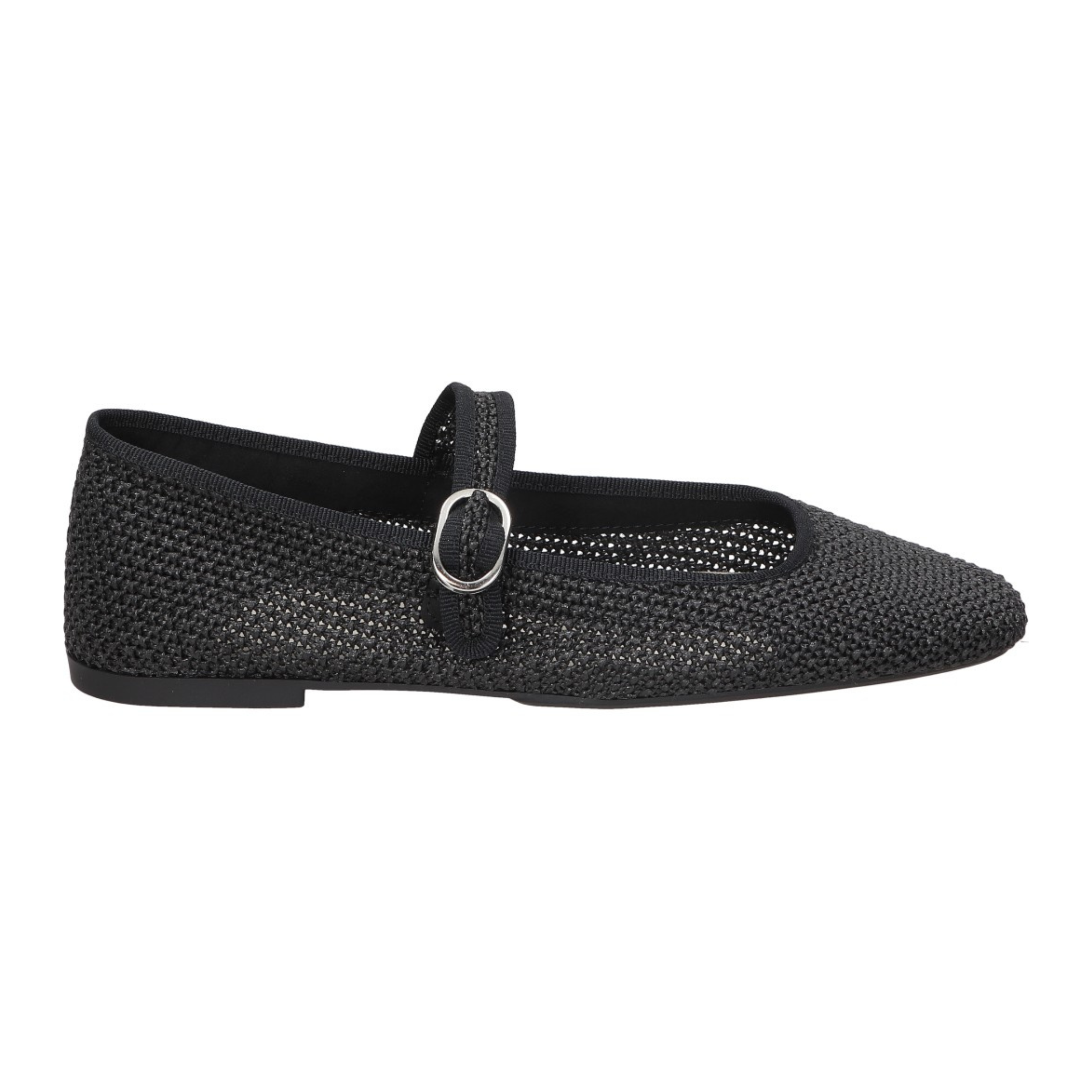 Merceditas planas para mujer SKYDIVA ICONIC en color negro, vista lateral derecha