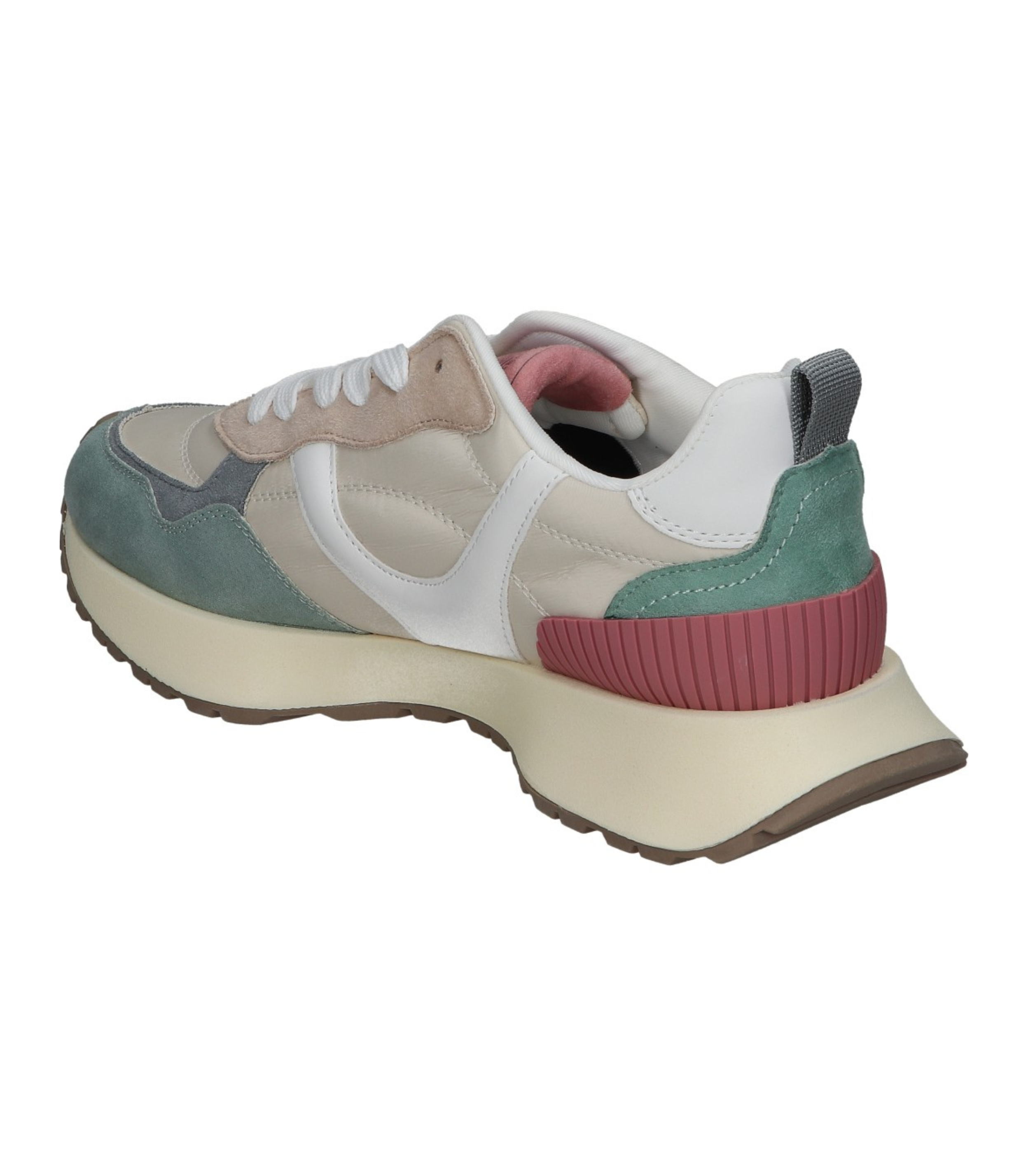 Deportivas planas para mujer SKYDIVA FACTS en multicolor, vista diagonal talón