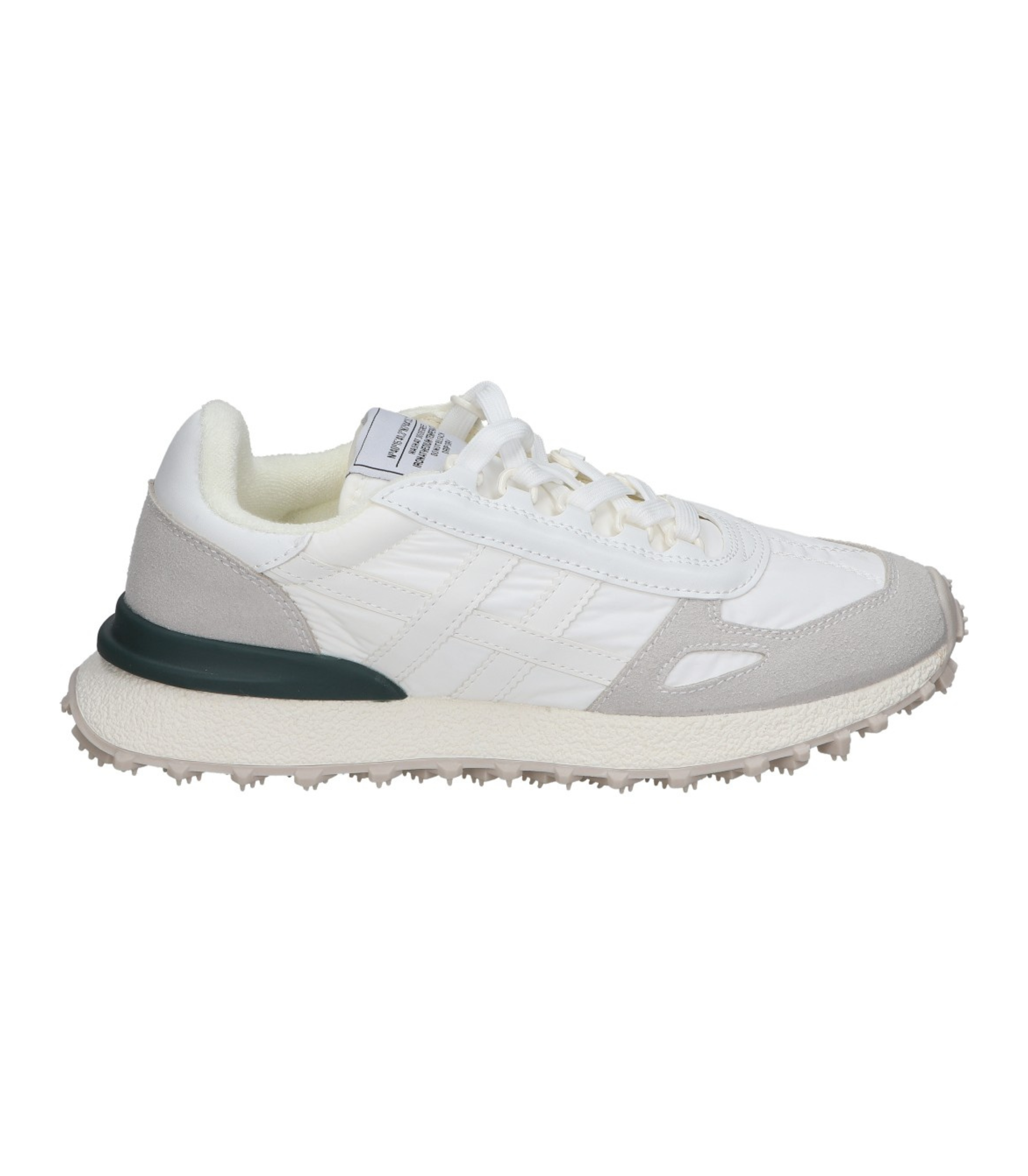 Deportivas planas para mujer SKYDIVA HYPE en color blanco, vista lateral derecha