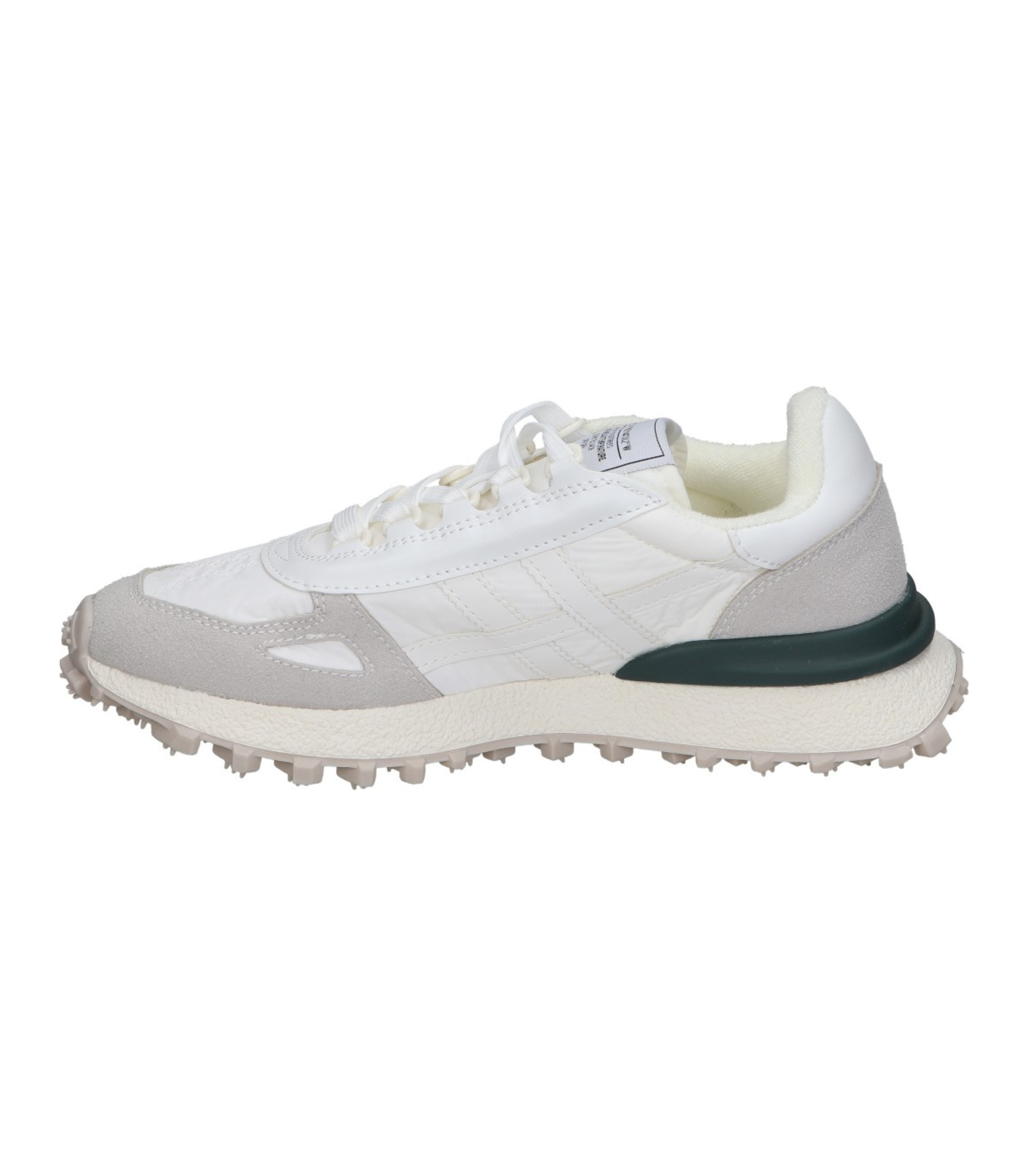 Deportivas planas para mujer SKYDIVA HYPE en color blanco, vista lateral izquierda