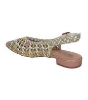 Zapatos planos para mujer SKYDIVA BEEF en multicolor, vista diagonal talón