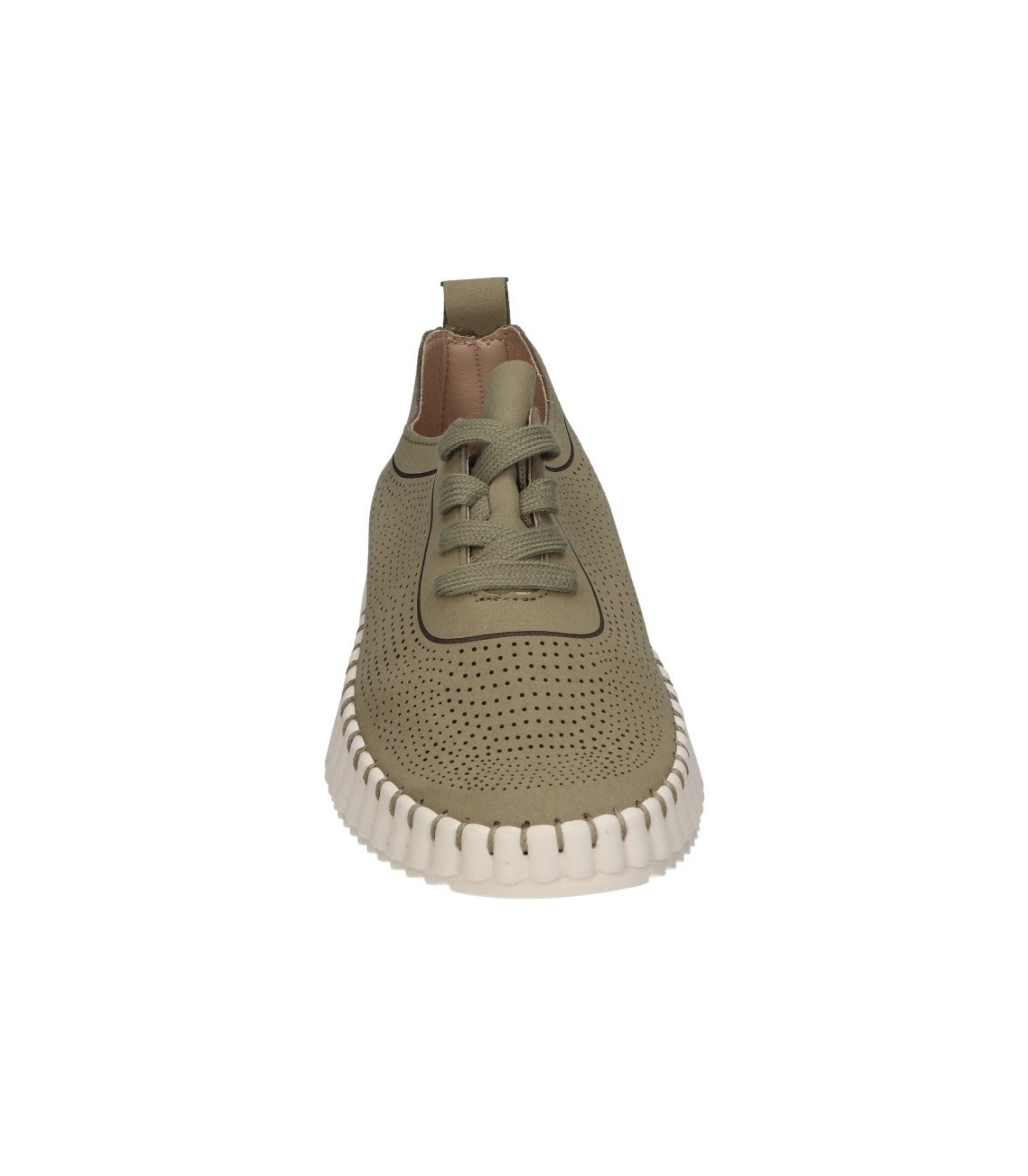 Zapato con cuña para mujer SKYDIVA XD en color verde khaki, vista frontal