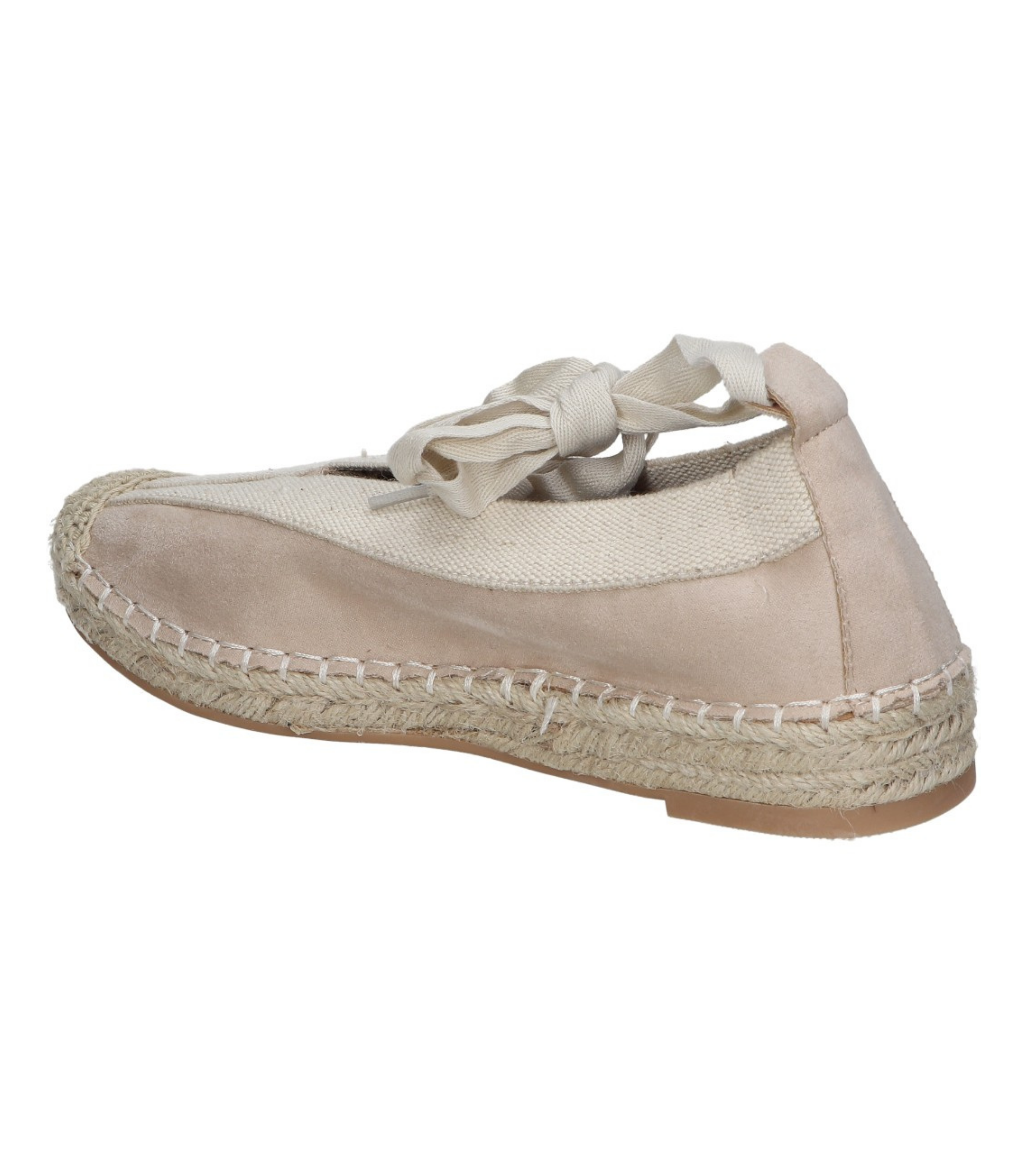 Zapatos para mujer SKYDIVA PEC en color beige, vista diagonal talón