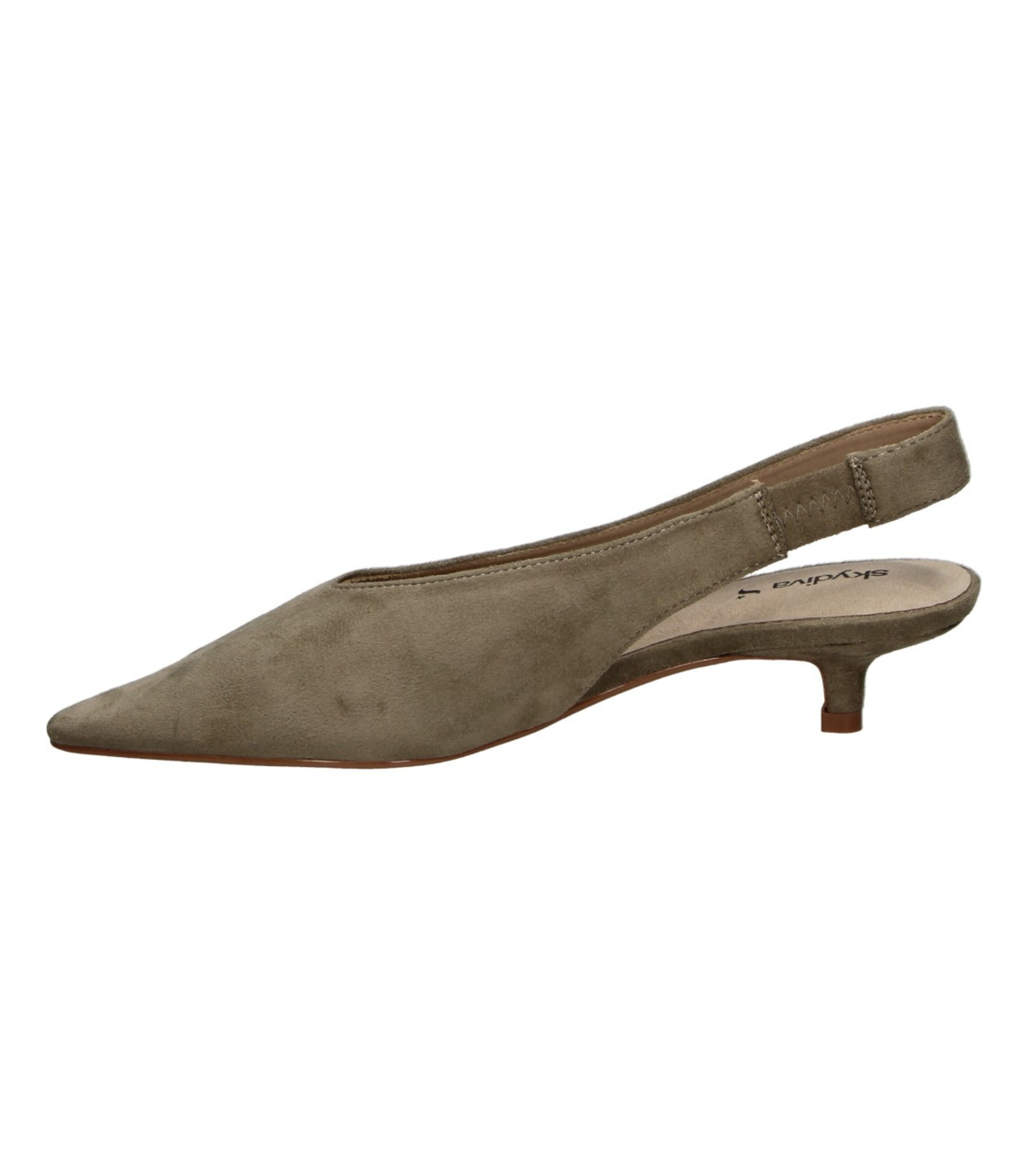 Zapato Destalonado de Tacón SKYDIVA DIVI en Color TAUPE para Mujer
