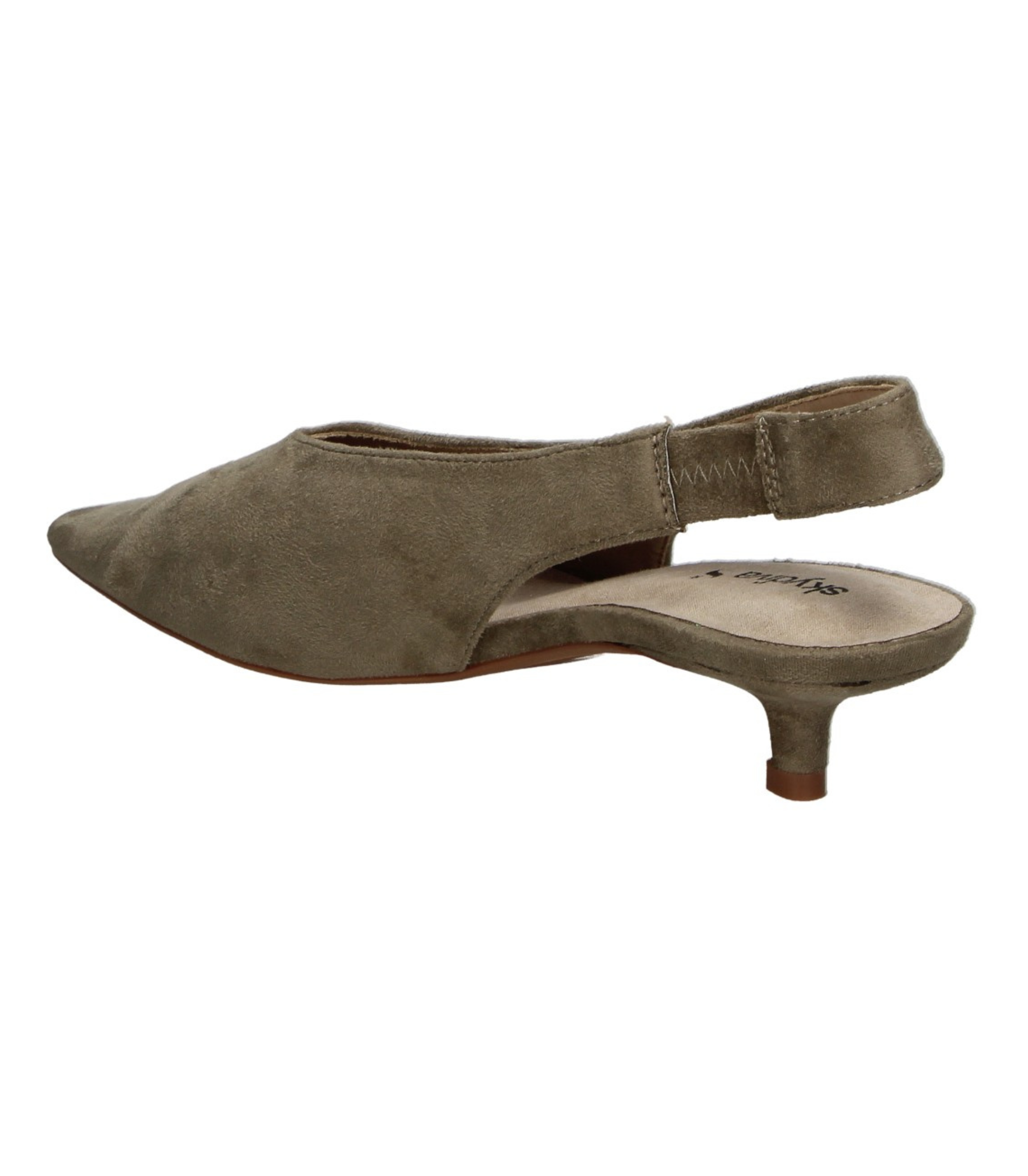 Zapato Destalonado de Tacón SKYDIVA DIVI en Color TAUPE para Mujer