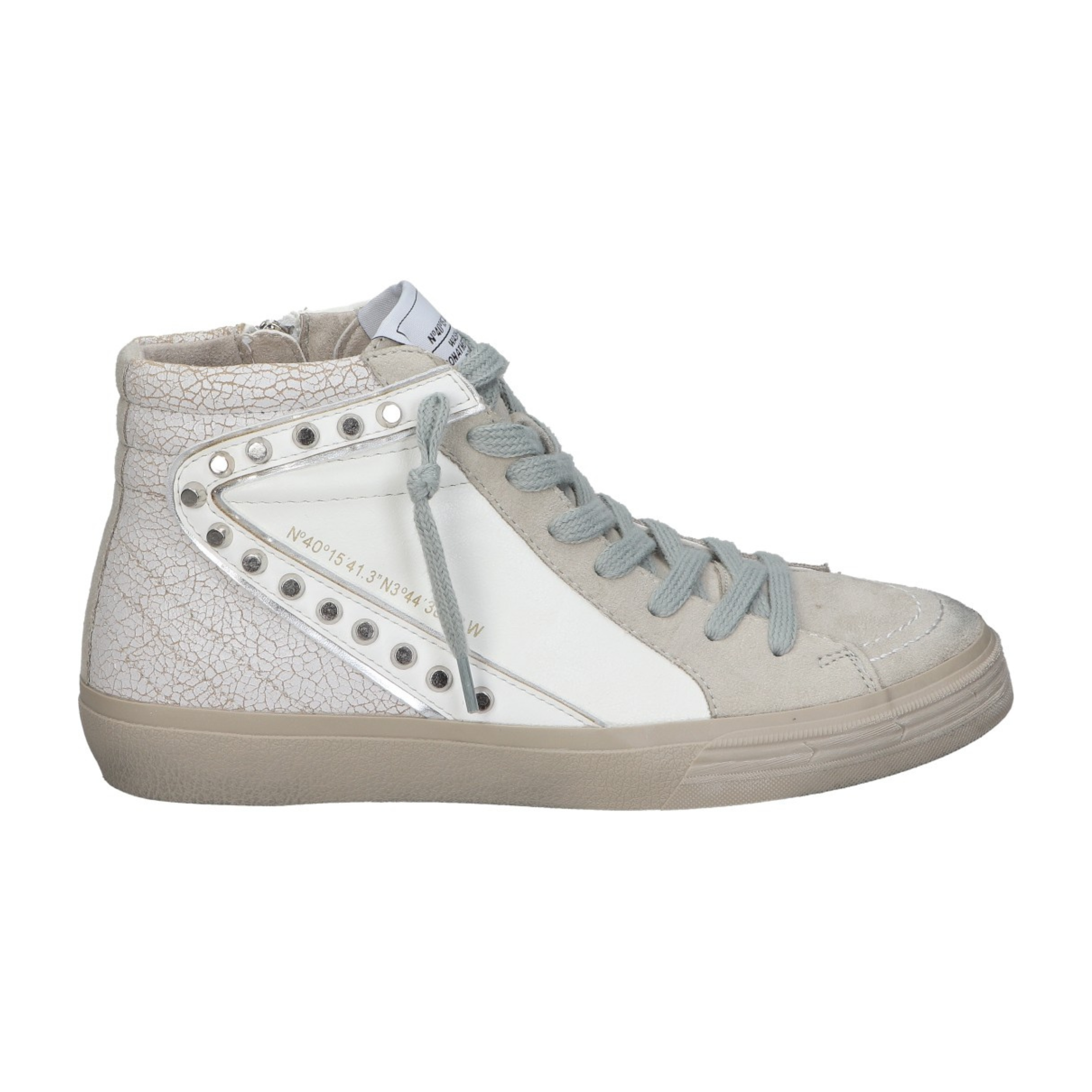 Botines deportivos para mujer SKYDIVA YASS en color blanco, vista lateral derecha