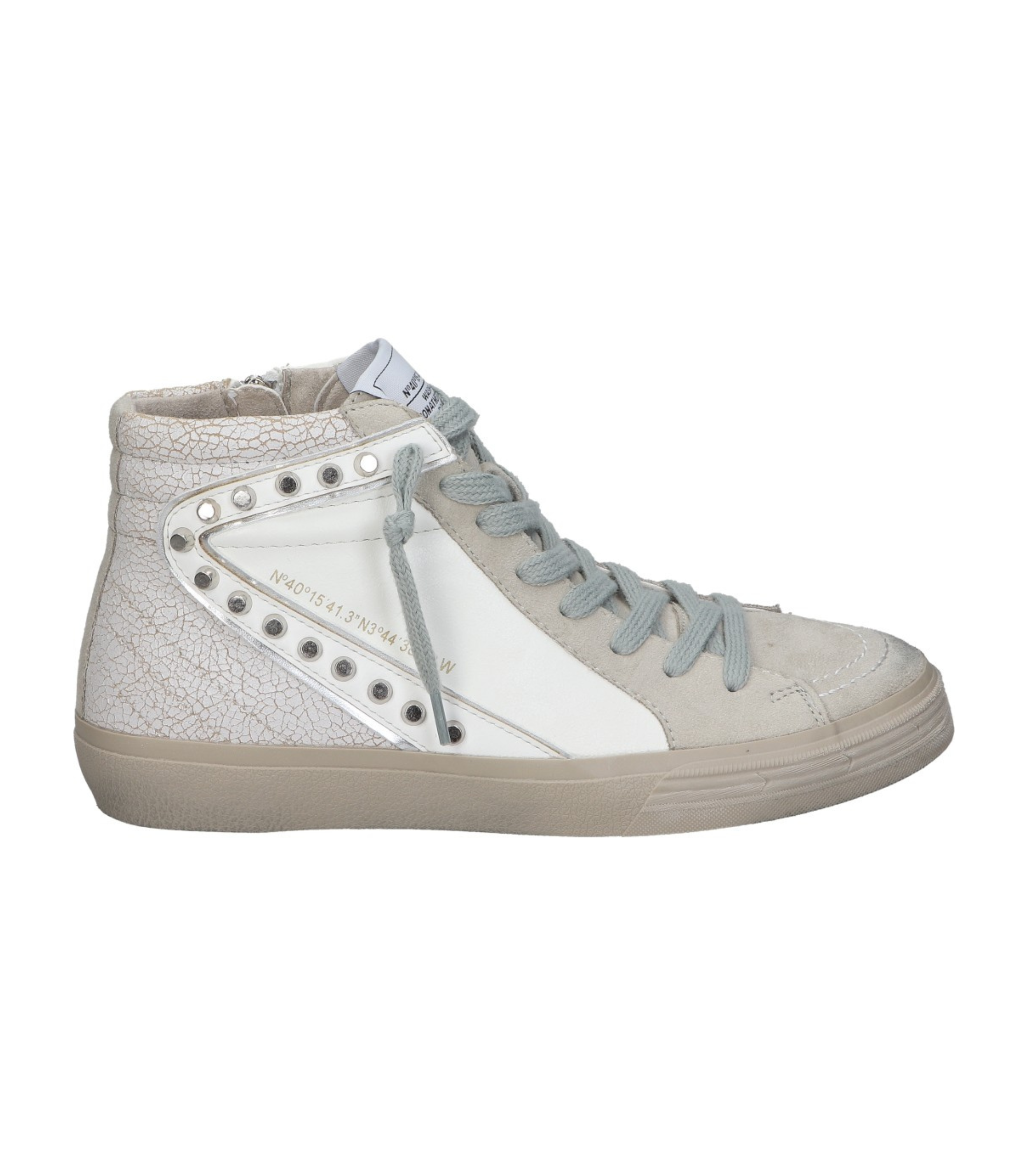 Botines deportivos para mujer SKYDIVA YASS en color blanco, vista lateral derecha