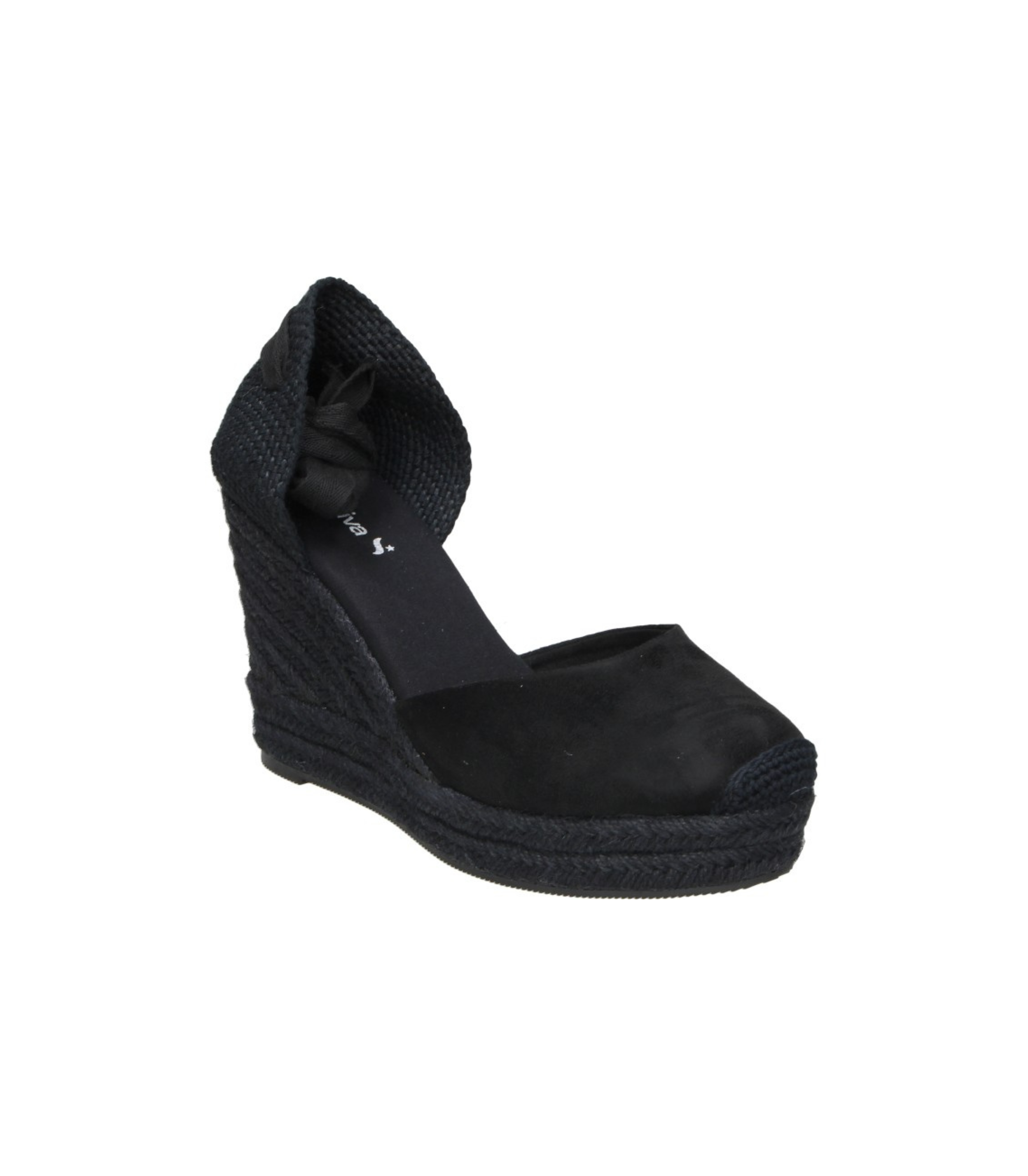 Alpargatas con Cuña SKYDIVA AESTHETIC+++para en Color Negro para Mujer