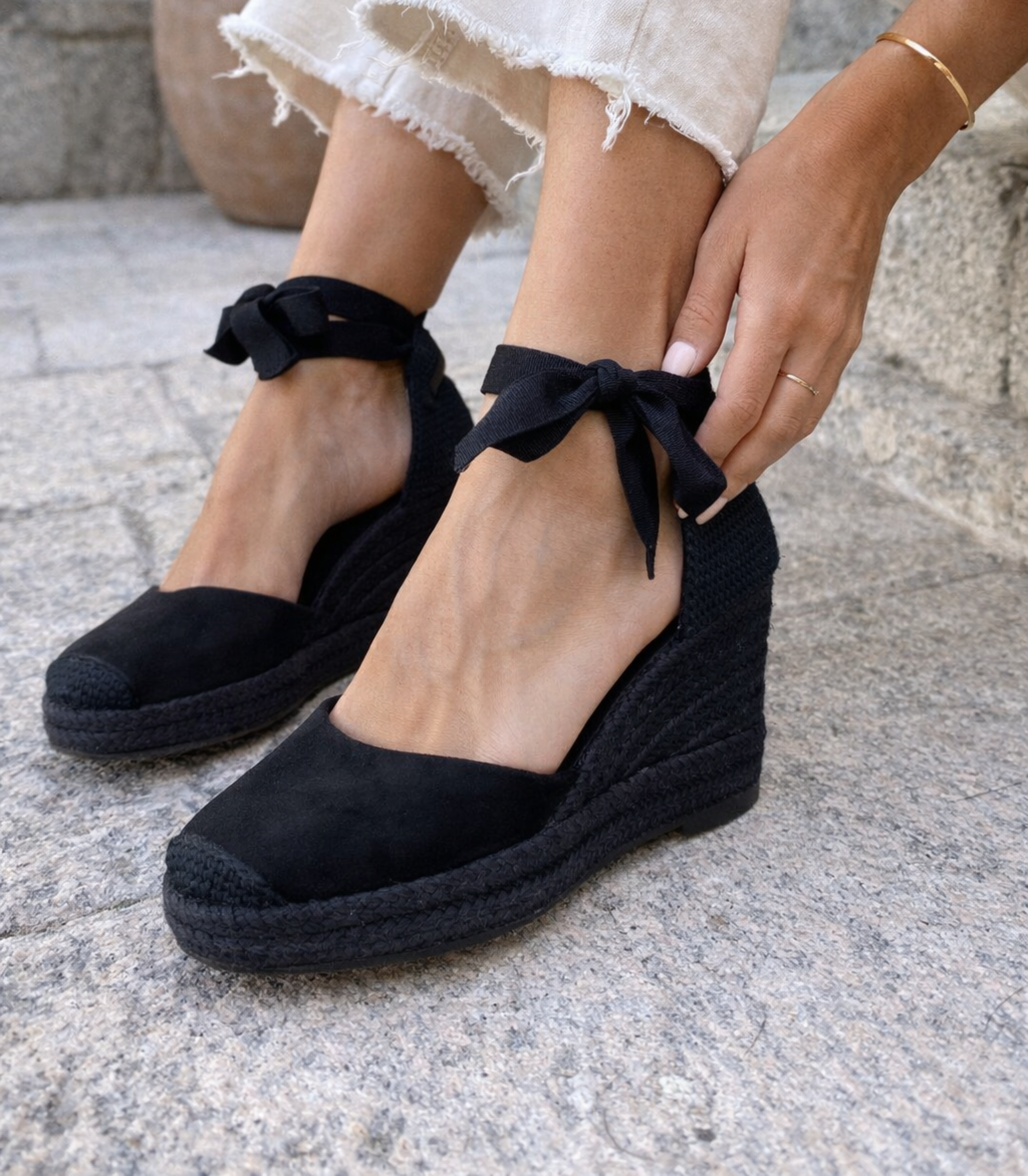 Alpargatas con Cuña SKYDIVA AESTHETIC+++para en Color Negro para Mujer