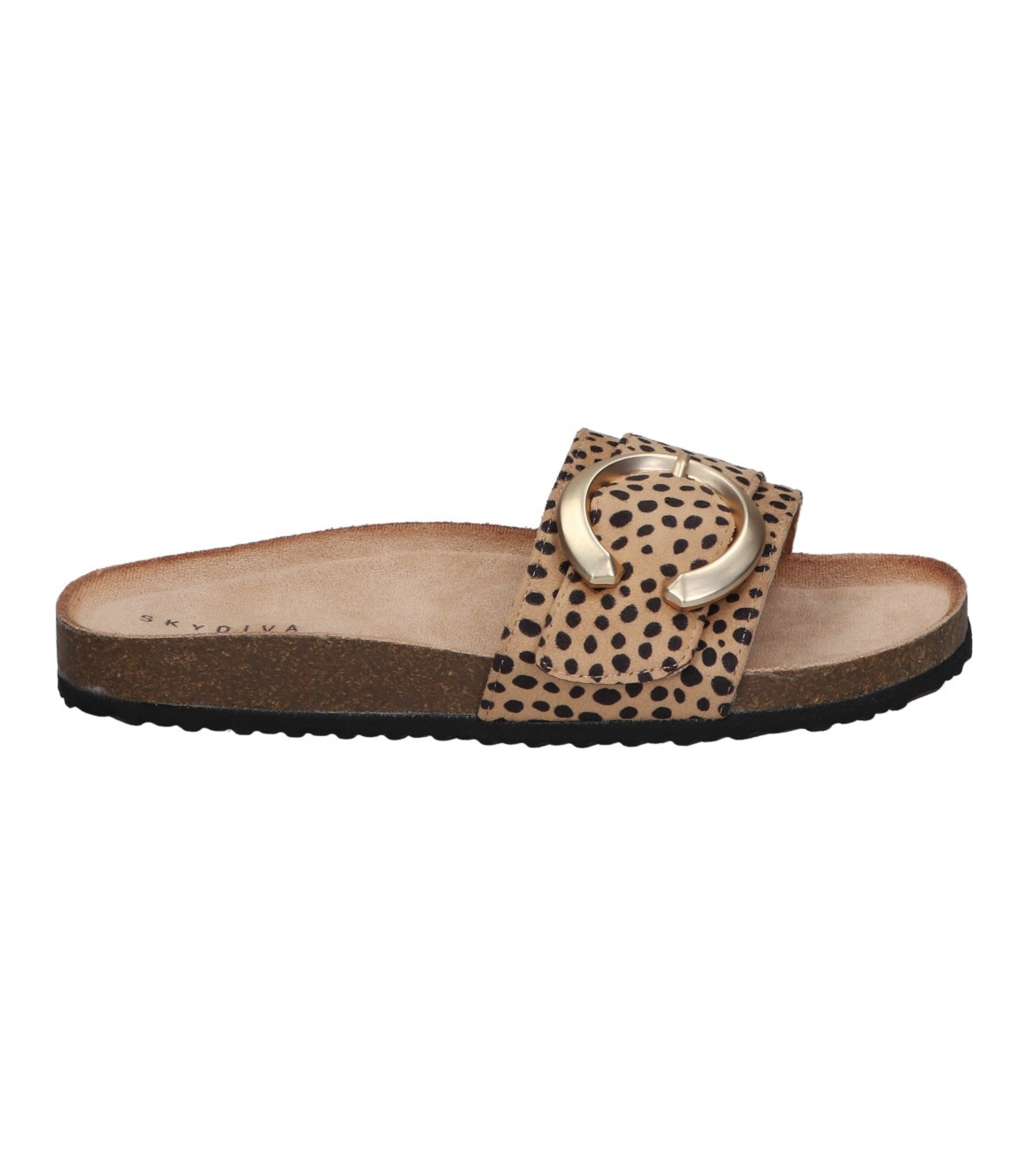 Sandalias planas para mujer SKYDIVA ME-RENTS con estampado de leopardo