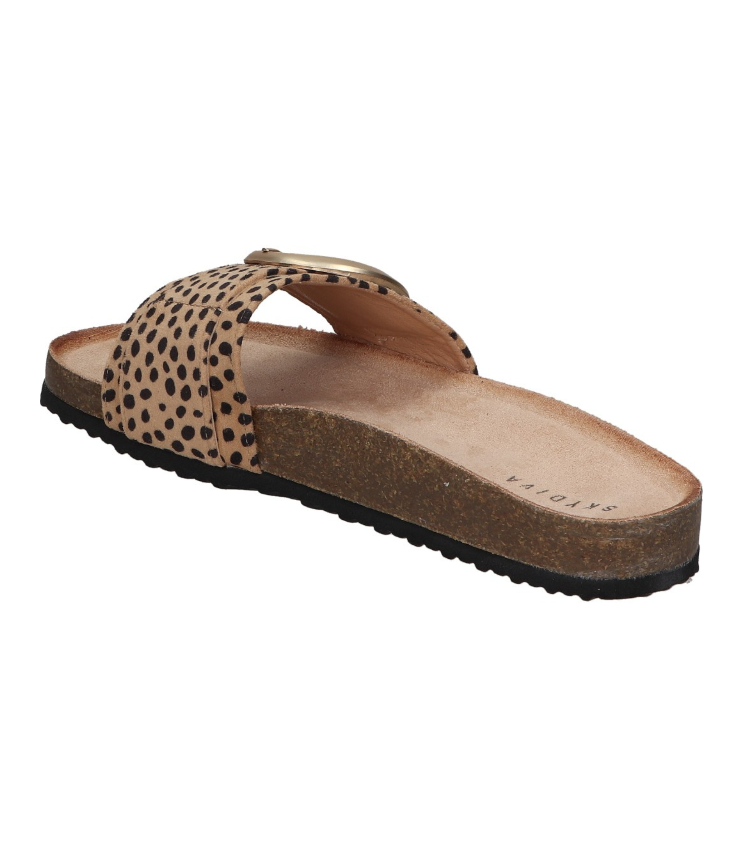 Sandalias planas para mujer SKYDIVA ME-RENTS con estampado de leopardo