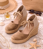 Alpargatas con Cuña SKYDIVA AESTHETIC+++ En Color Camel para Mujer