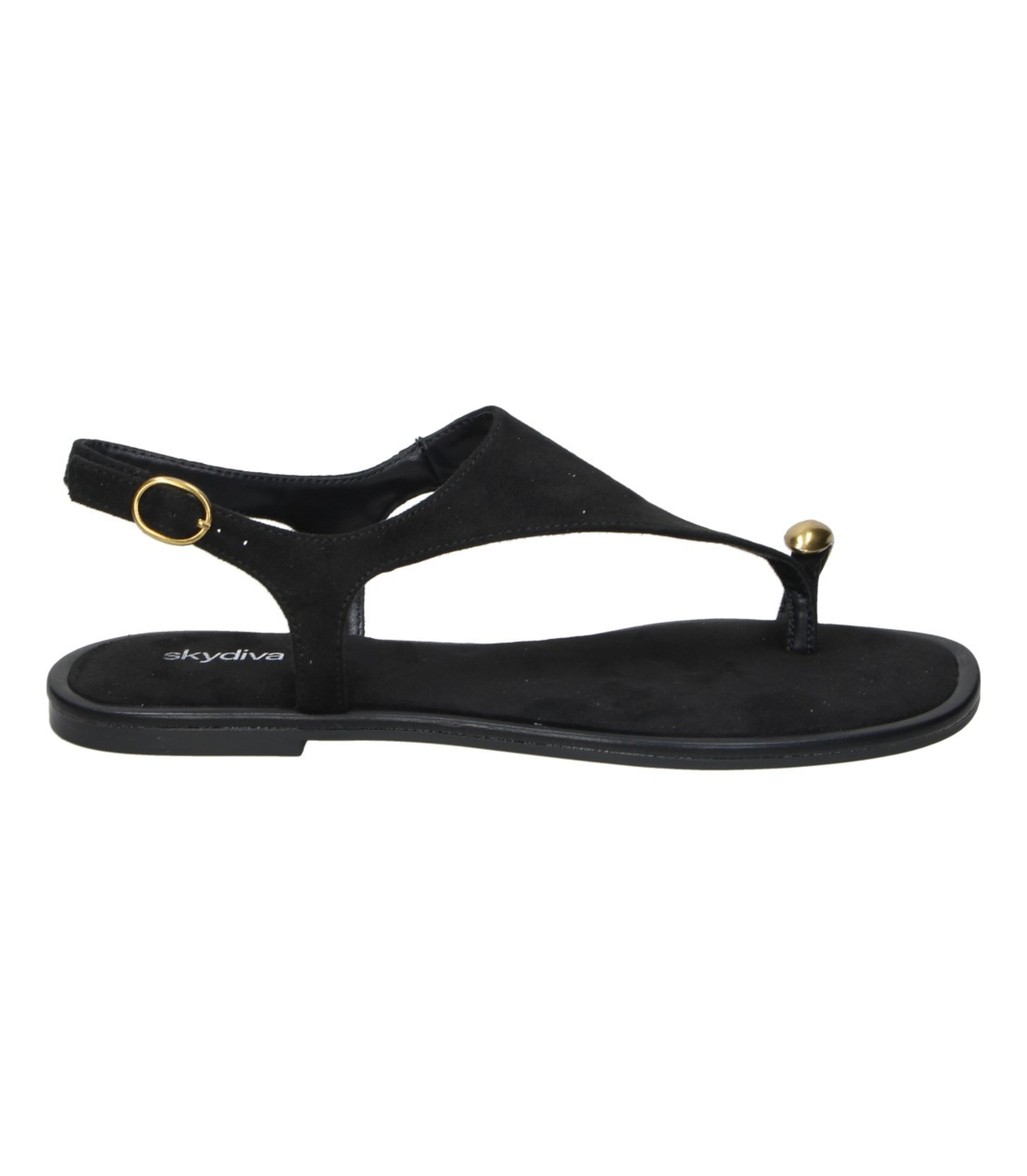Sandalia de Dedo SKYDIVA A Gusto en Color Negro para Mujer