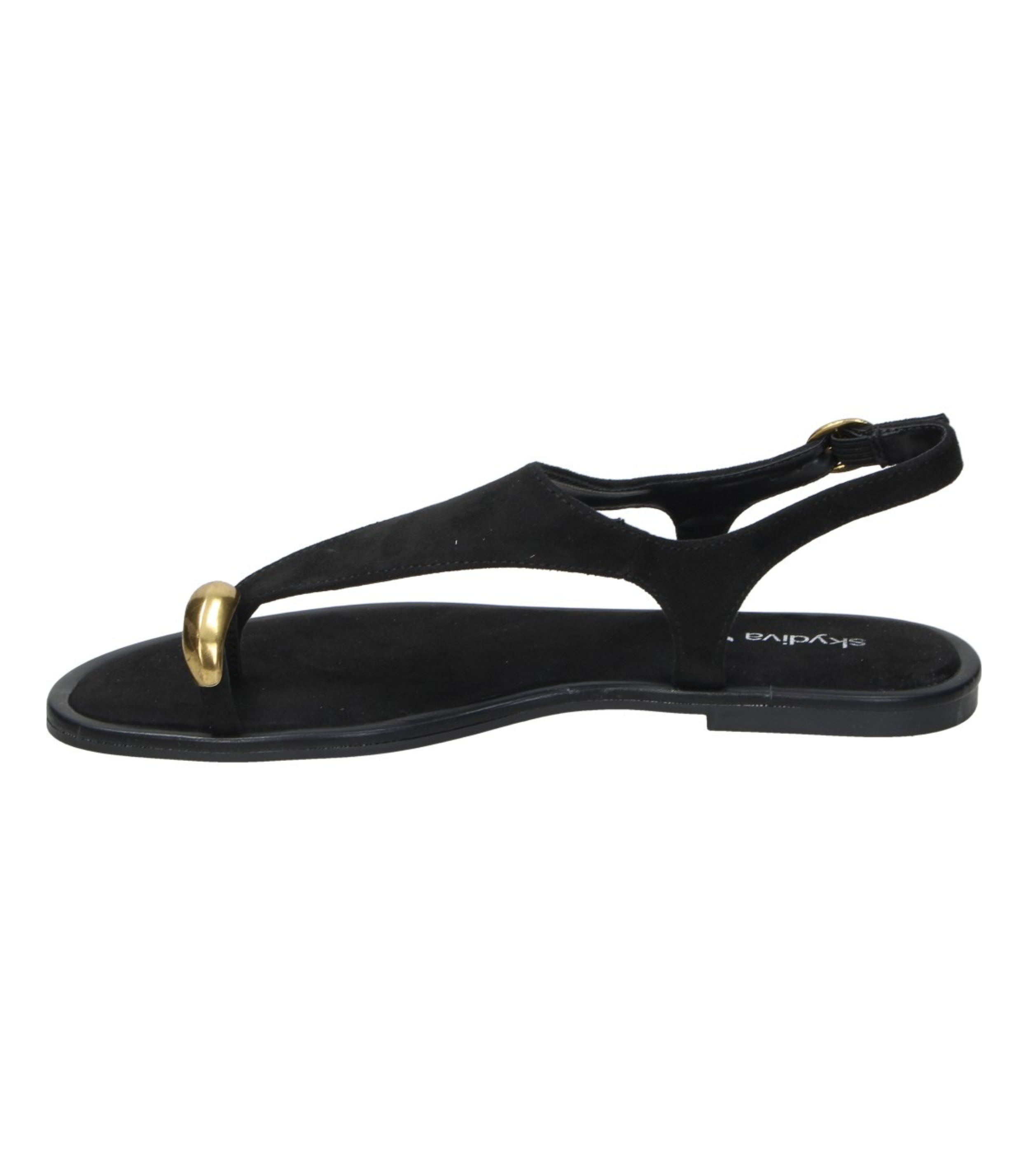 Sandalia de Dedo SKYDIVA A Gusto en Color Negro para Mujer