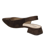 Zapato de Tacón bajo elegante SKYDIVA REAL en Color Café para Mujer