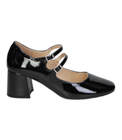Zapatos de tacón Mary Jane Skydiva Rizz negros de charol