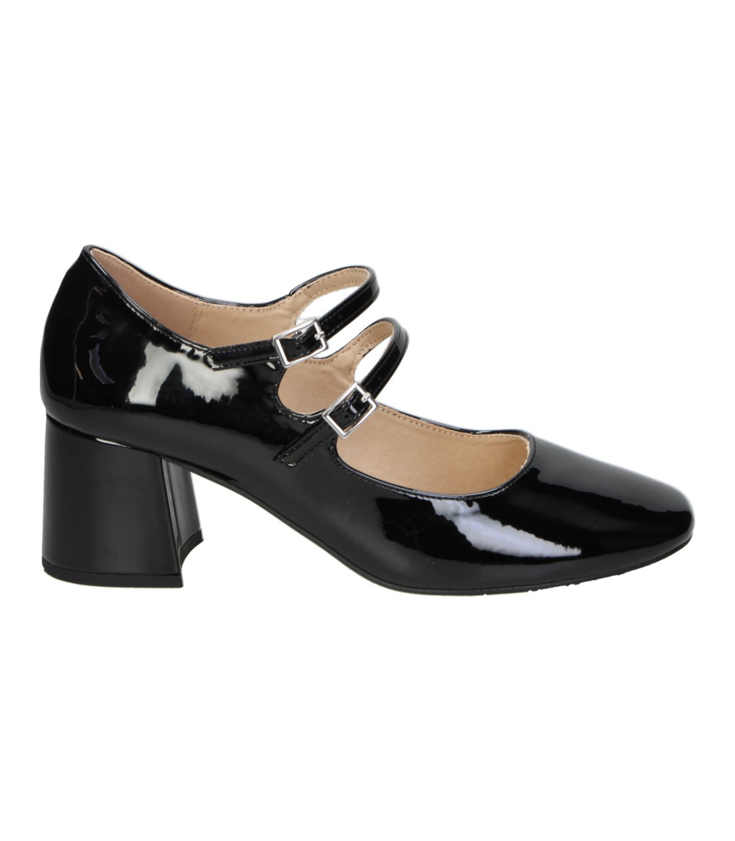 Zapatos de tacón Mary Jane Skydiva Rizz negros de charol