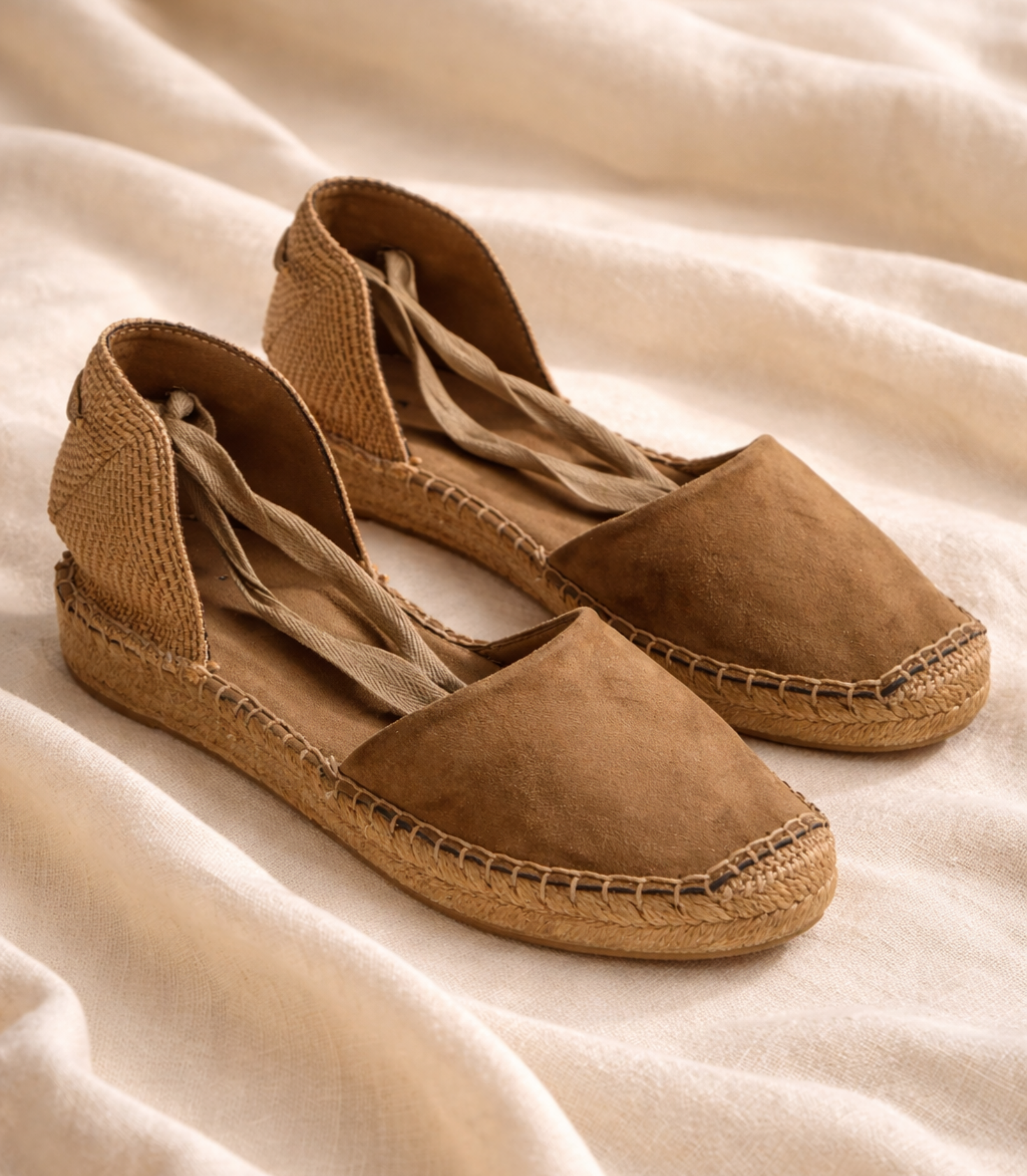 Alpargatas Planas SKYDIVA FANCY en Color Camel para Mujer