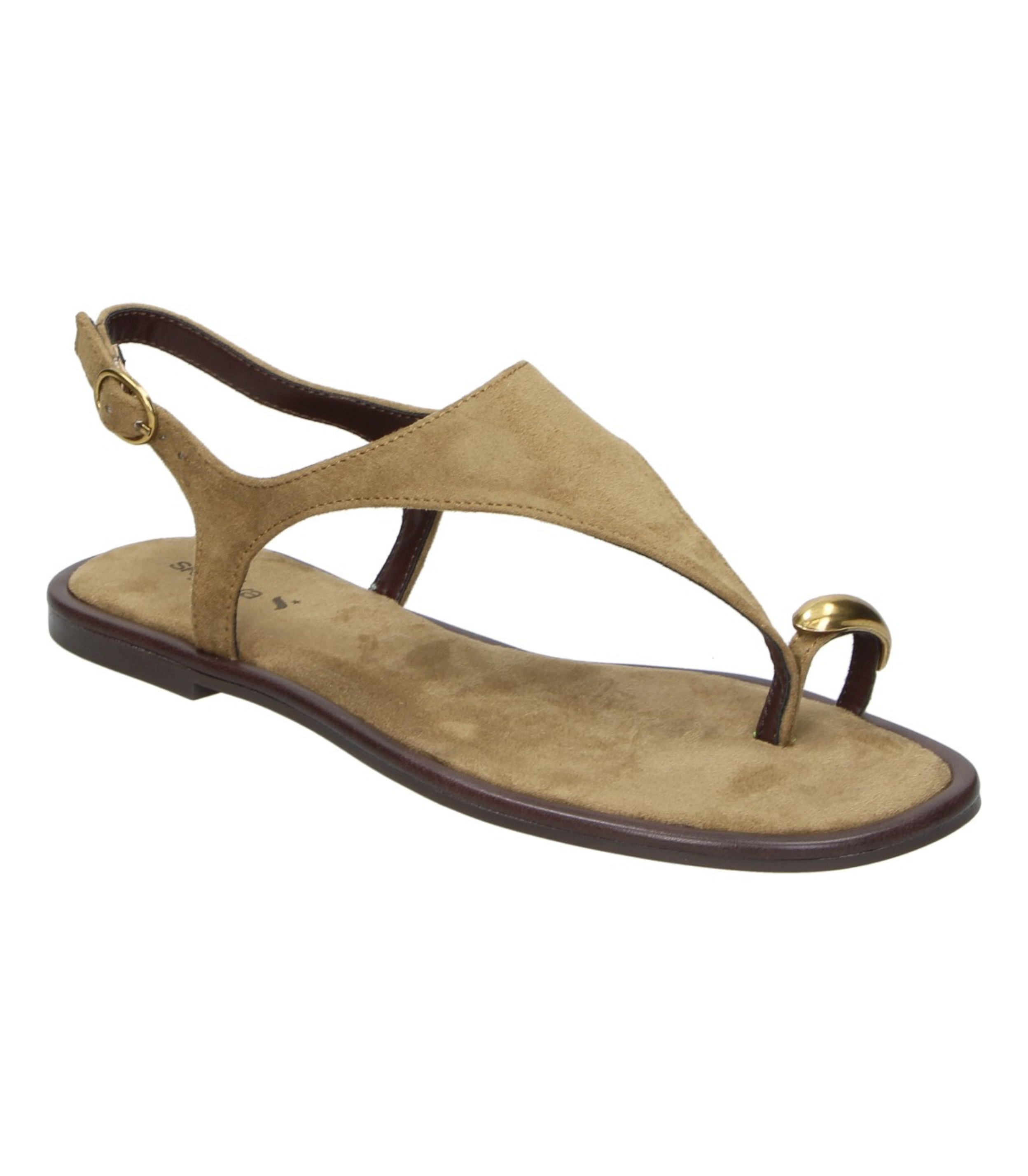 Sandalias Planas SKYDIVA A Gusto en Color Camel para Mujer