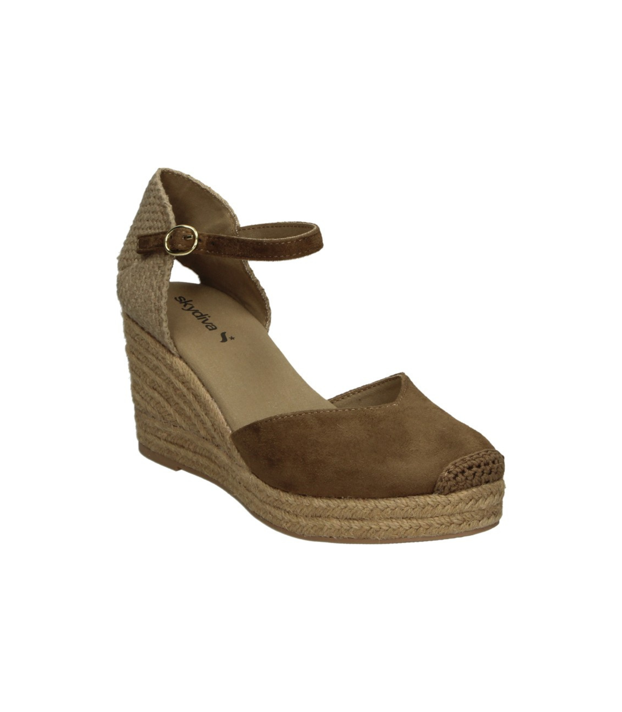 Alpargatas con Cuña SKYDIVA AESTHETIC+ en Color Camel para Mujer