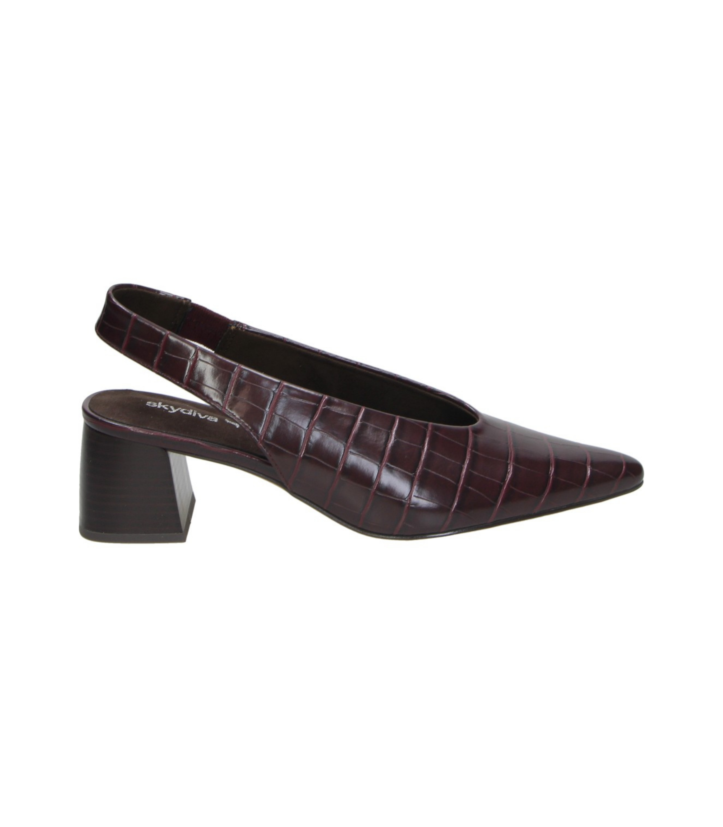 Zapatos de Tacón grueso SKYDIVA Bossy para Mujer en Burdeos