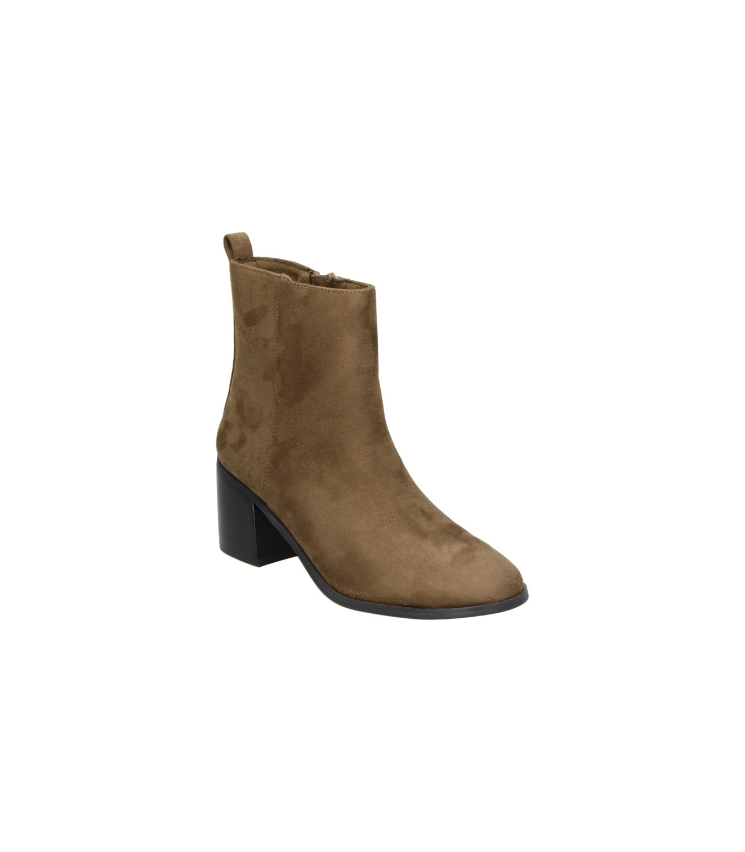 Botines de tacón Skydiva REVEL en color camel para mujer