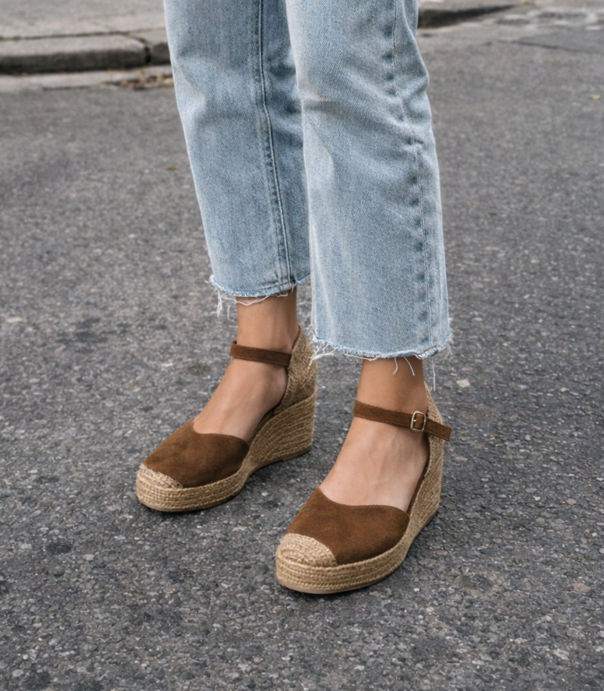 Alpargatas con Cuña SKYDIVA AESTHETIC+ en Color Camel para Mujer