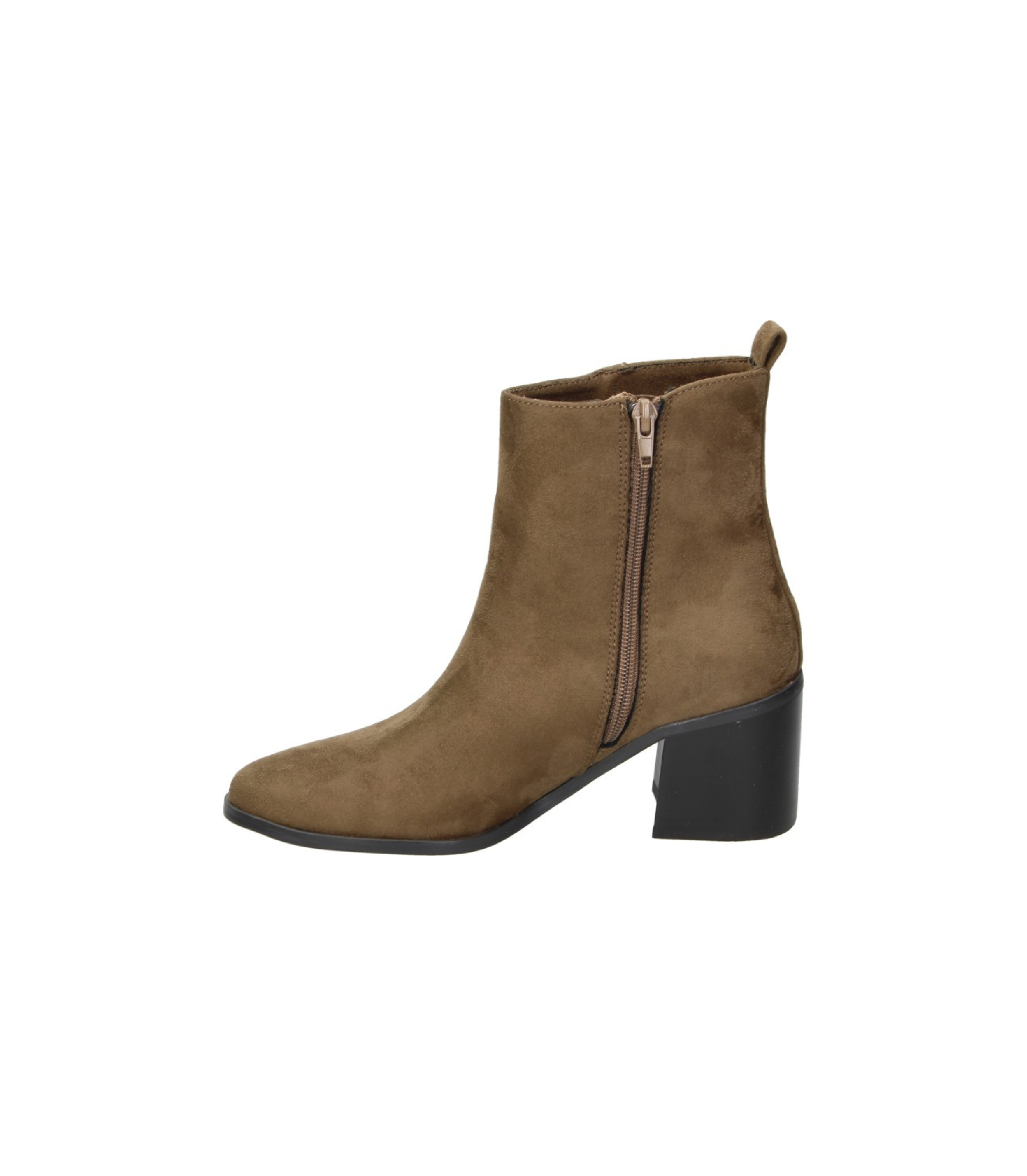 Botines de tacón Skydiva REVEL en color camel para mujer