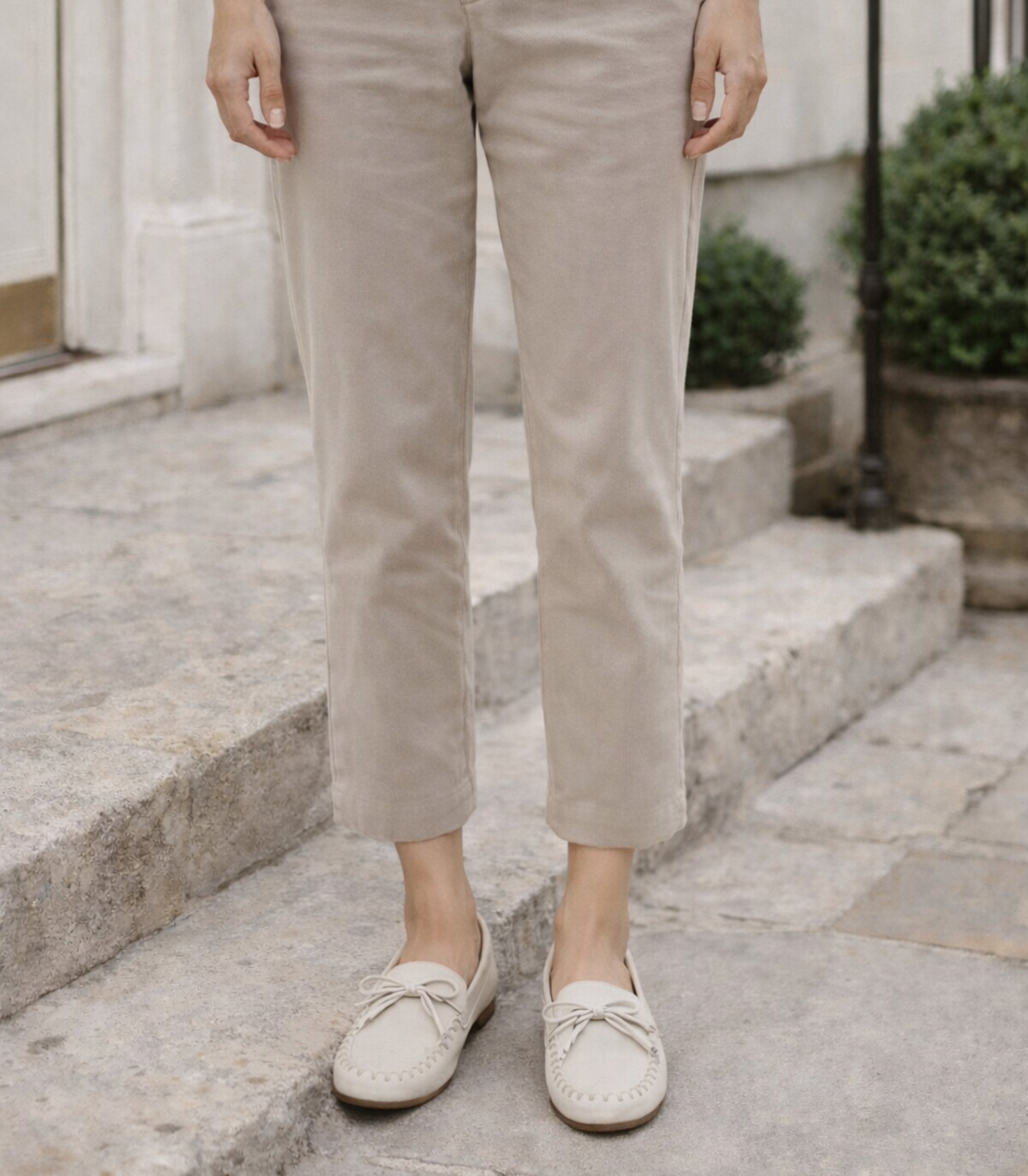 Mocasines beige SKYDIVA NPC+ para mujer