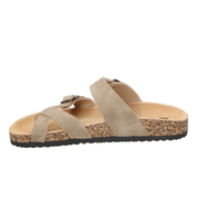 Sandalias Planas de Dedo Comfy en Color Taupe para Mujer