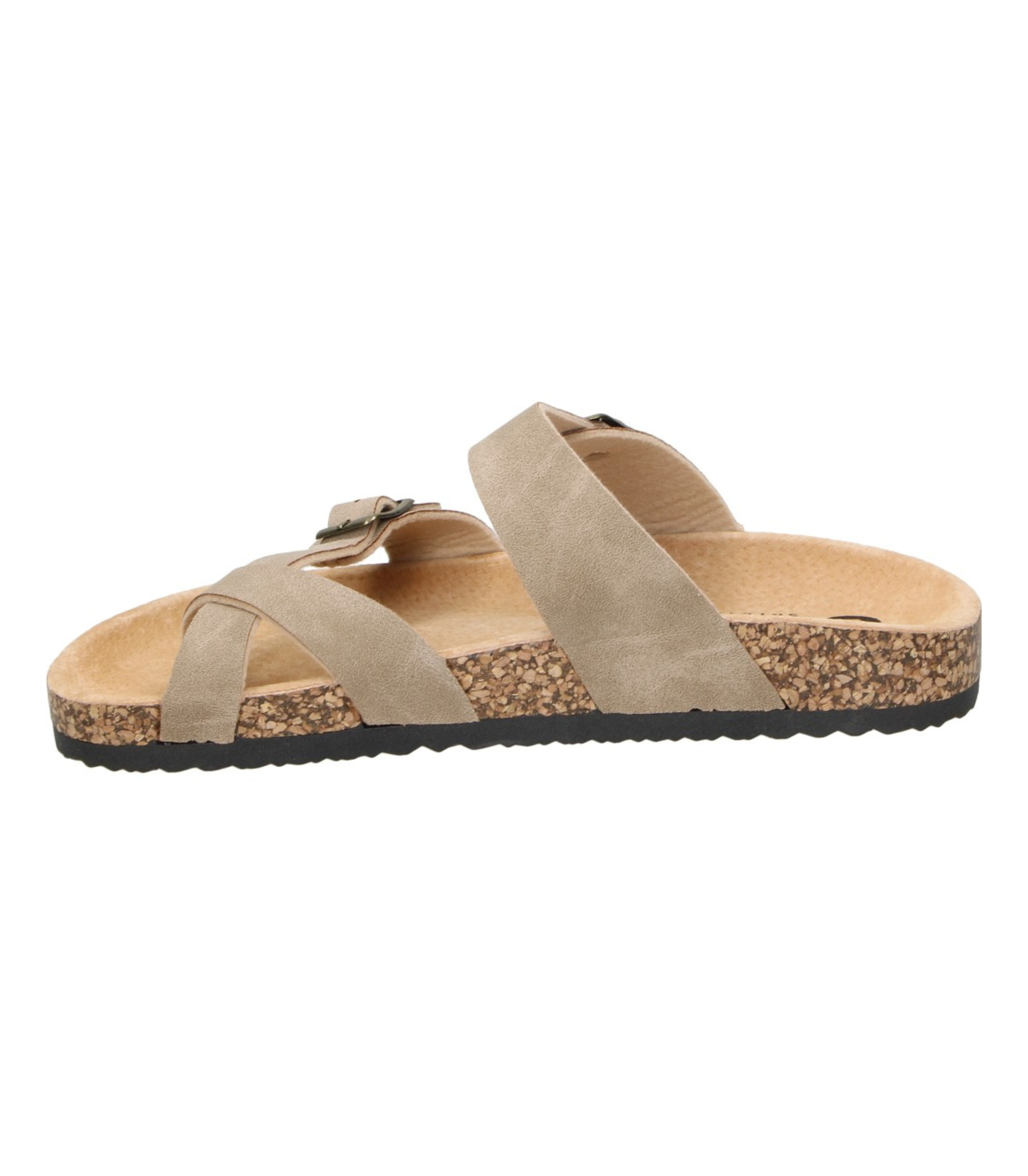 Sandalias Planas de Dedo Comfy en Color Taupe para Mujer